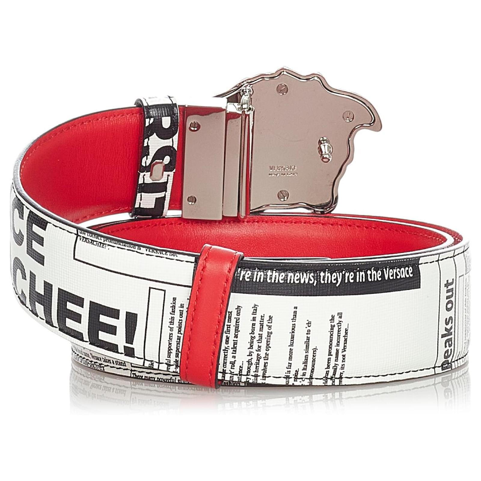 versace newspaper belt