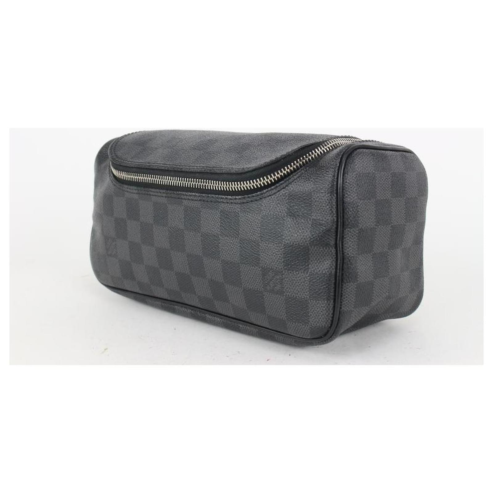 Trousse toilette Dopp Kit Tela Damier Graphite - Viaggio N40127