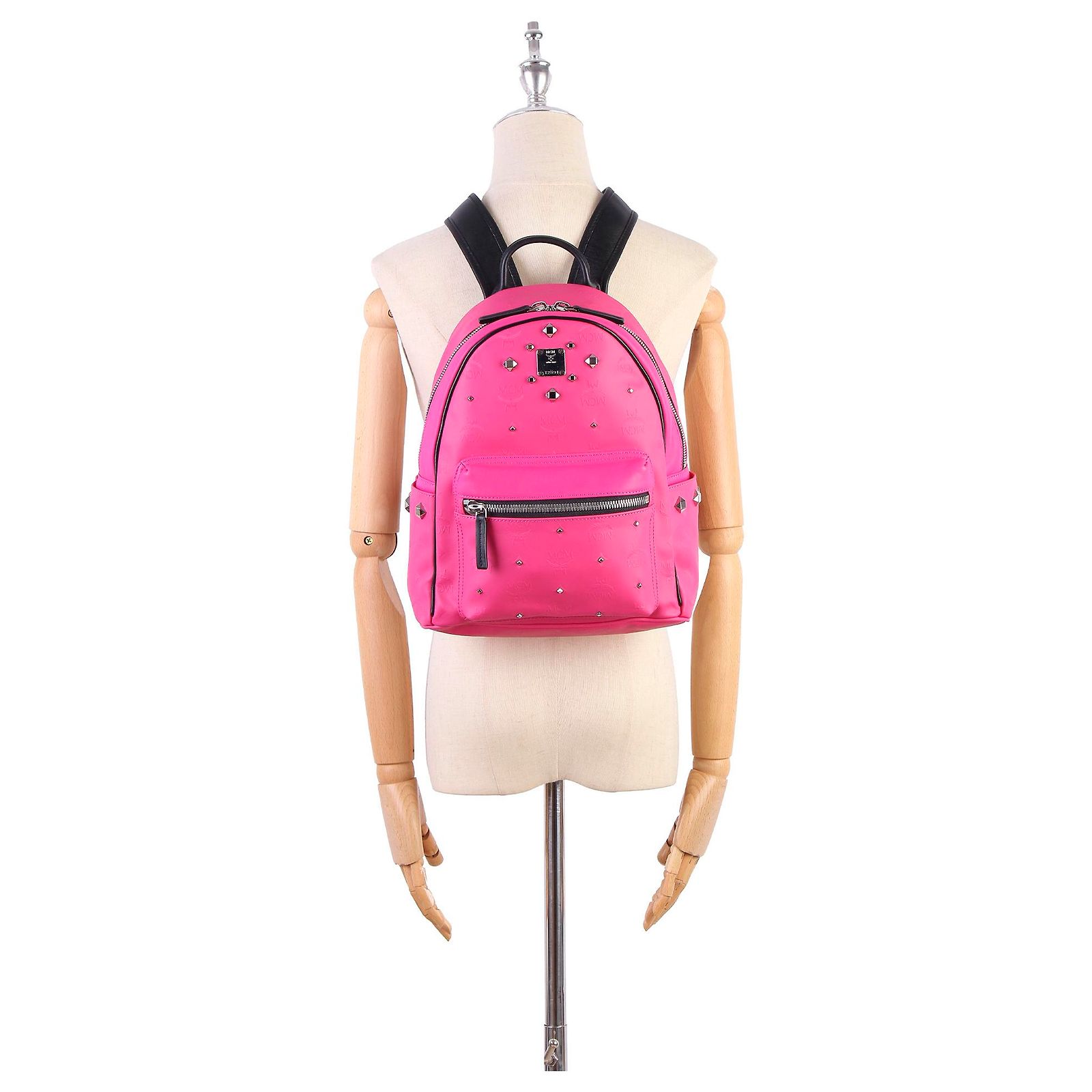 MCM Small Visetos Stark Odeon Backpack Pre-loved Odeon Studded Small Backpack - £150 main image 3