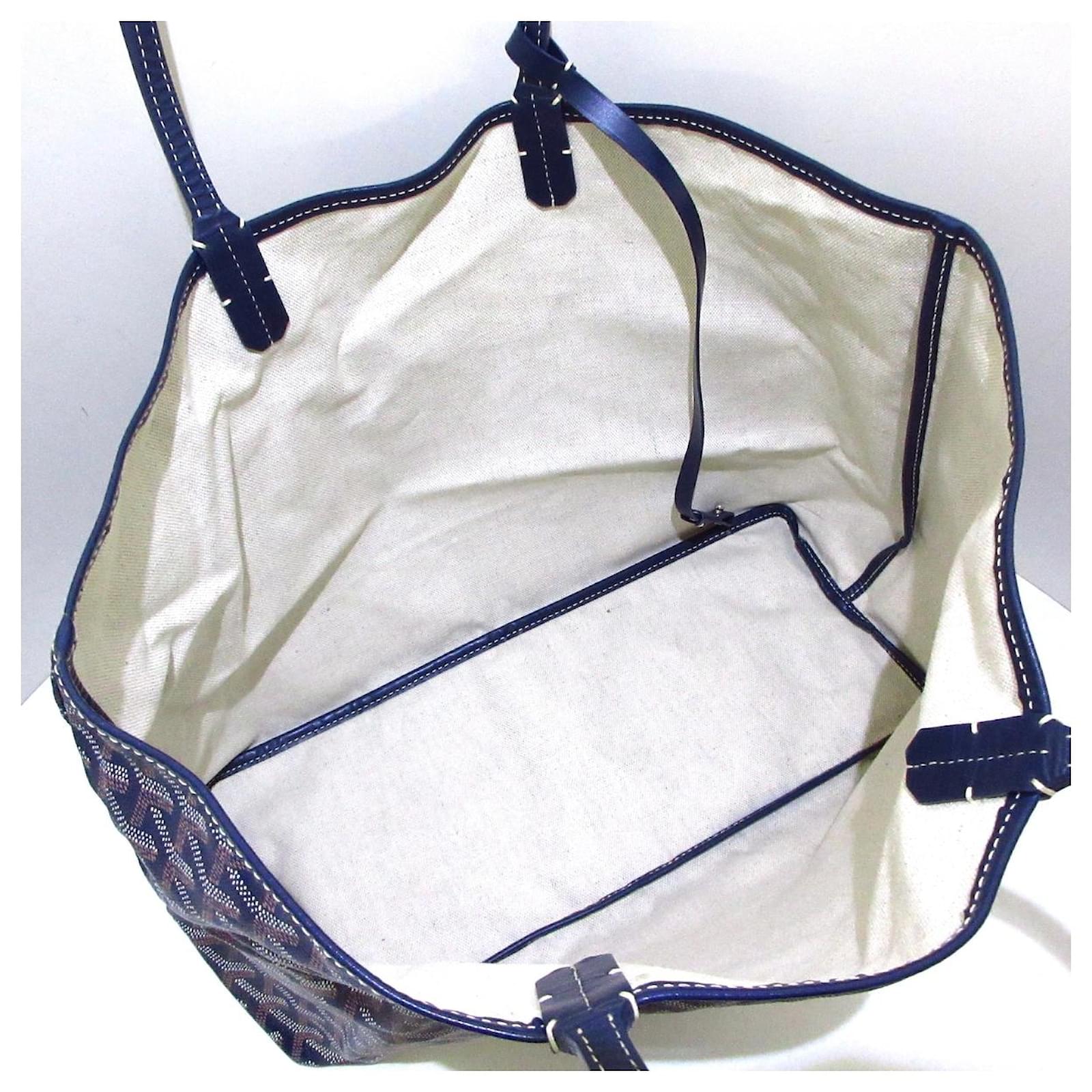 Goyard Tote bag Navy blue Cloth ref.346159 - Joli Closet