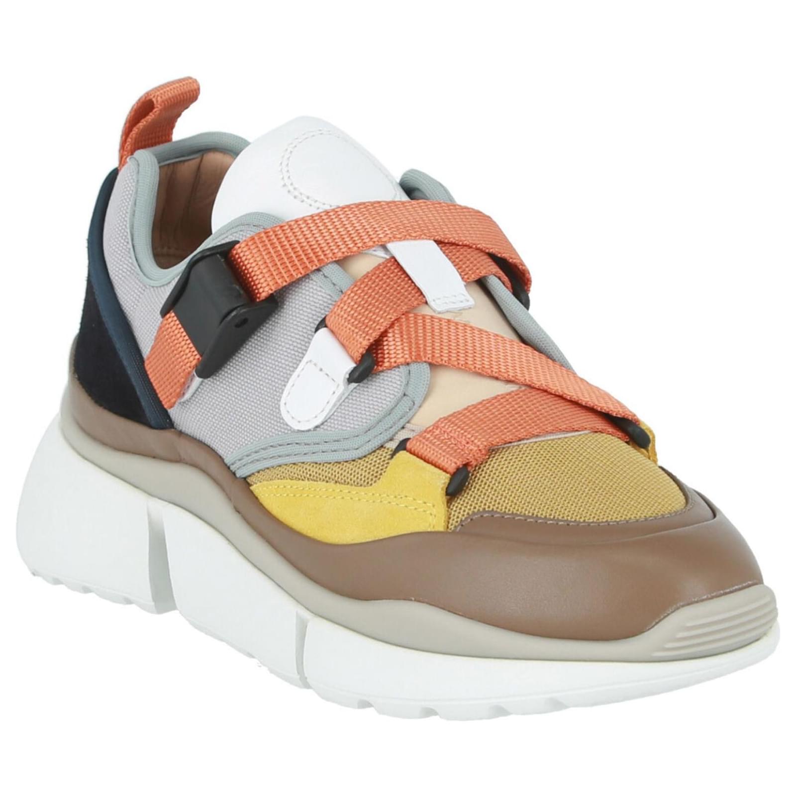 chloe sonnie low top sneaker white