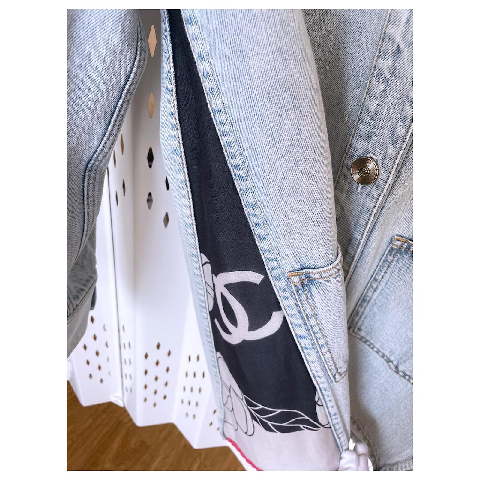 Chanel New 2021 Cruise jacket Blue Denim ref.348827 - Joli Closet