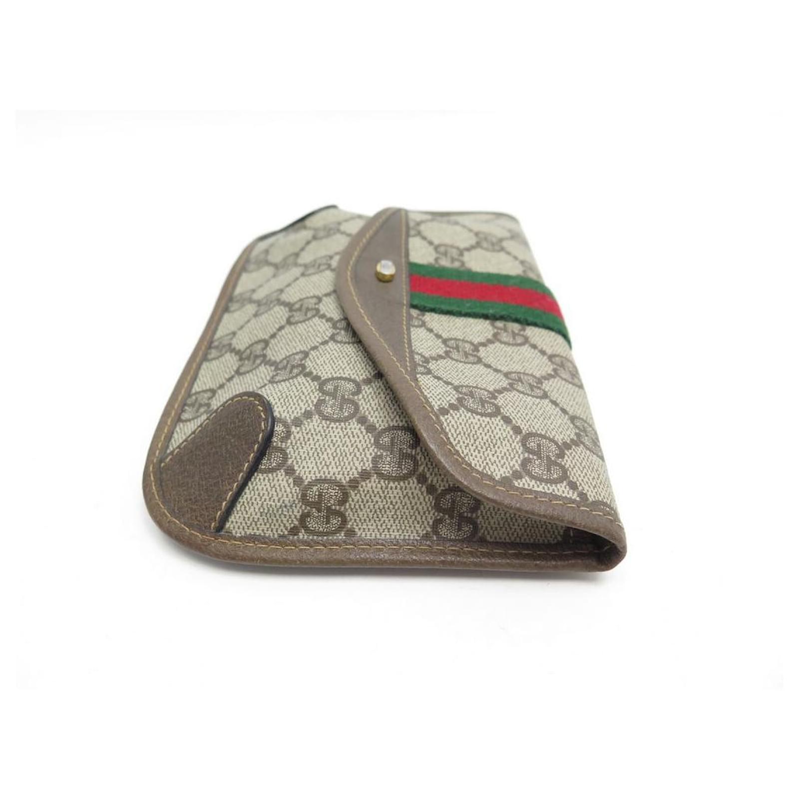 バッグ Vintage Gucci pouch Shelly line leather GUCCI Shelly Line Crossbody Bag • Vintage Brand Bag