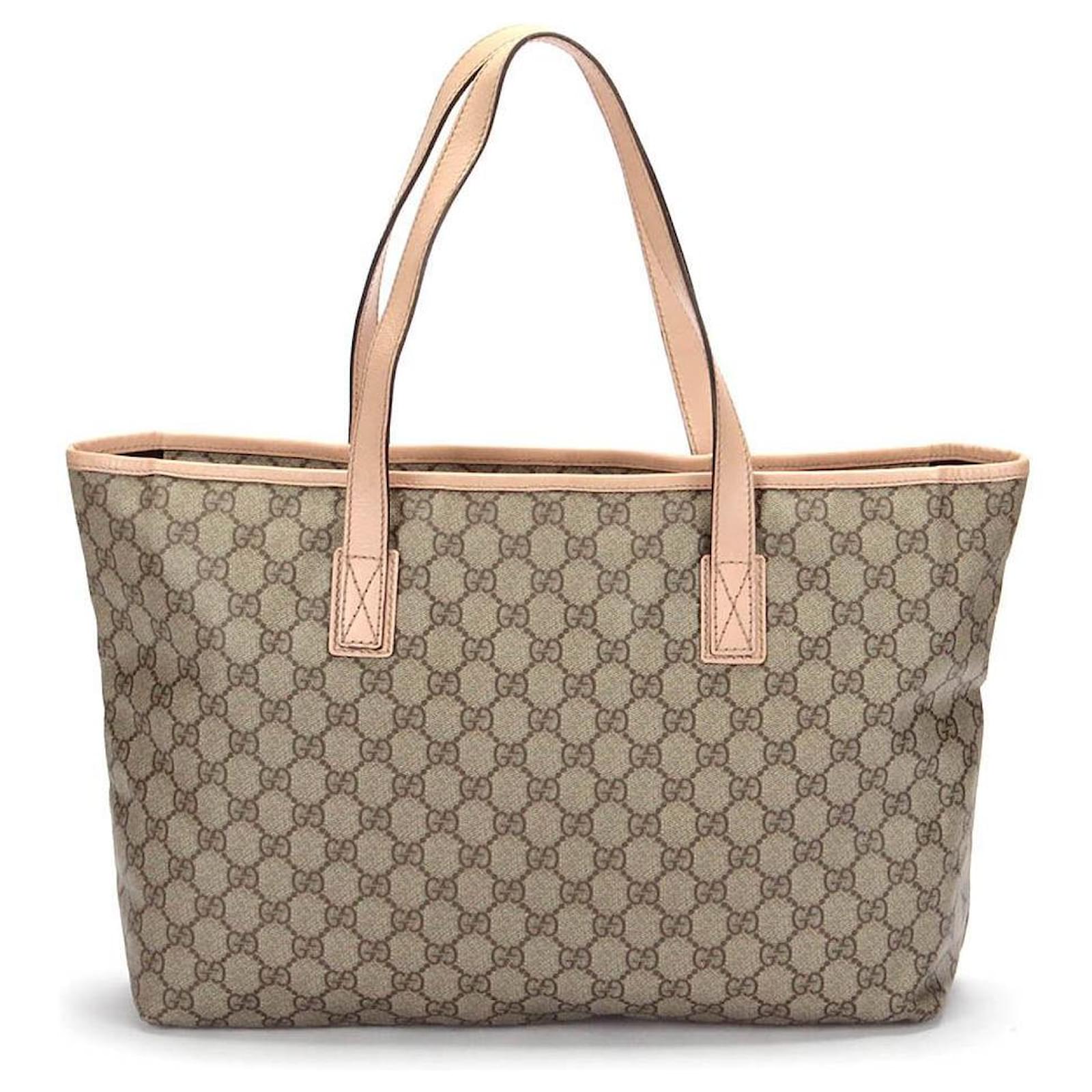 Gucci Gg Sprim Tote Bag 181084 in beige Cloth ref.349468