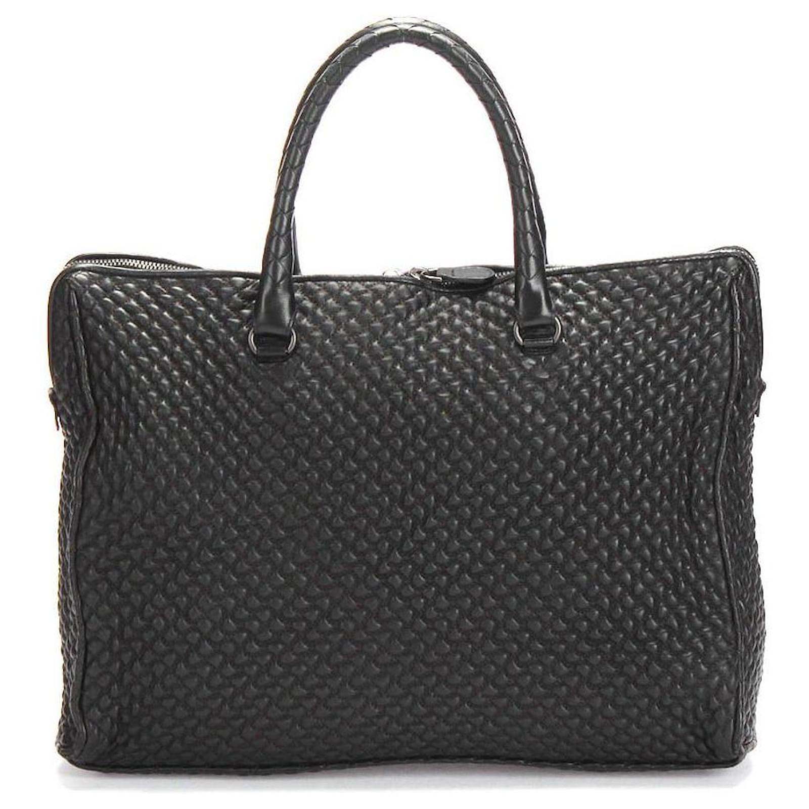 Bottega Veneta Business Bag in Black Leather ref.349508