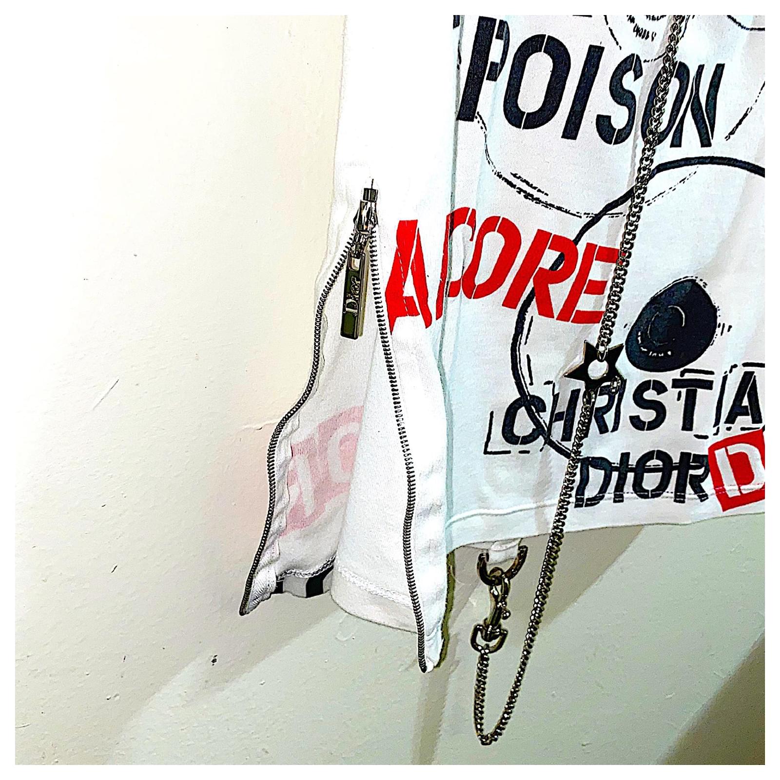 Christian Dior Galliano Hardcore Dior Side Zip Chain Tank Top