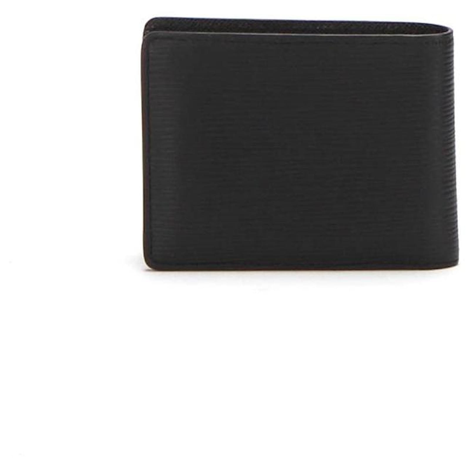 Louis Vuitton Slender Two Folded Wallets M30539 in black Leather ref ...