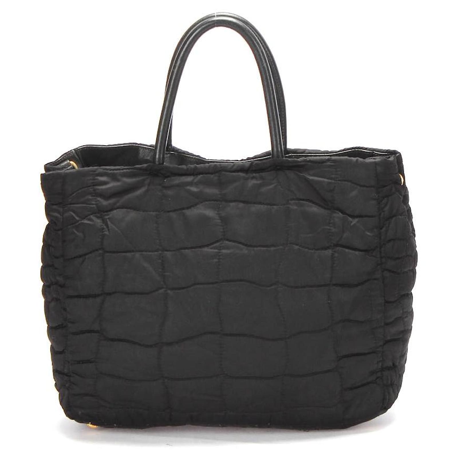 Prada tote bag Black Synthetic ref.350044 - Joli Closet