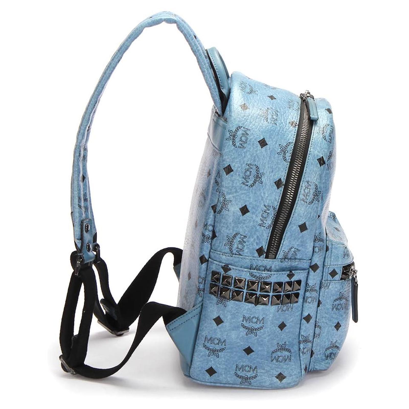 mcm バック MCM Backpack Blue Leather ref.350679 - Joli Closet