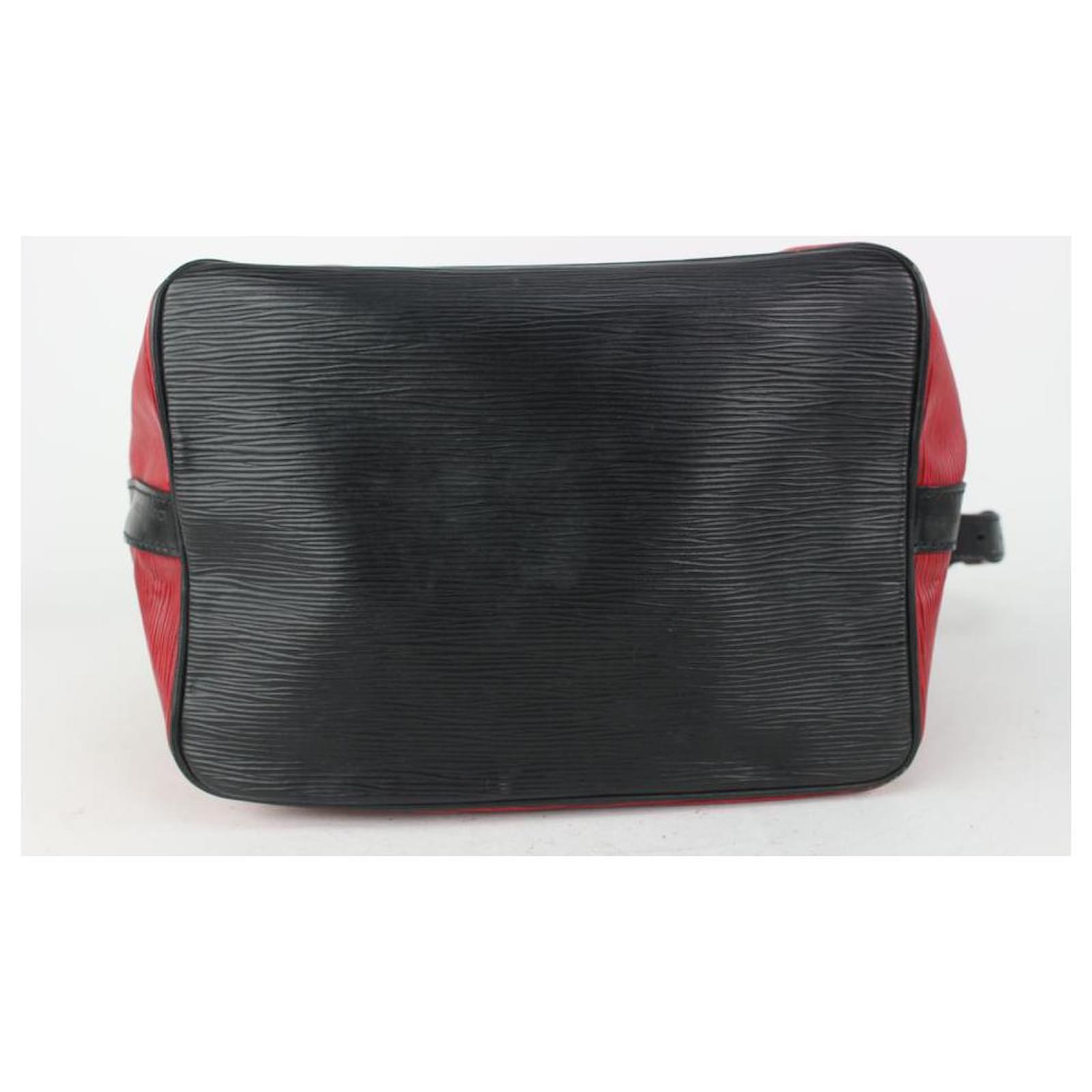 Louis Vuitton Bucket Bicolor Black Petit Noe Drawstring 18lk1203 Red Epi  Leather Hobo Bag, Louis Vuitton
