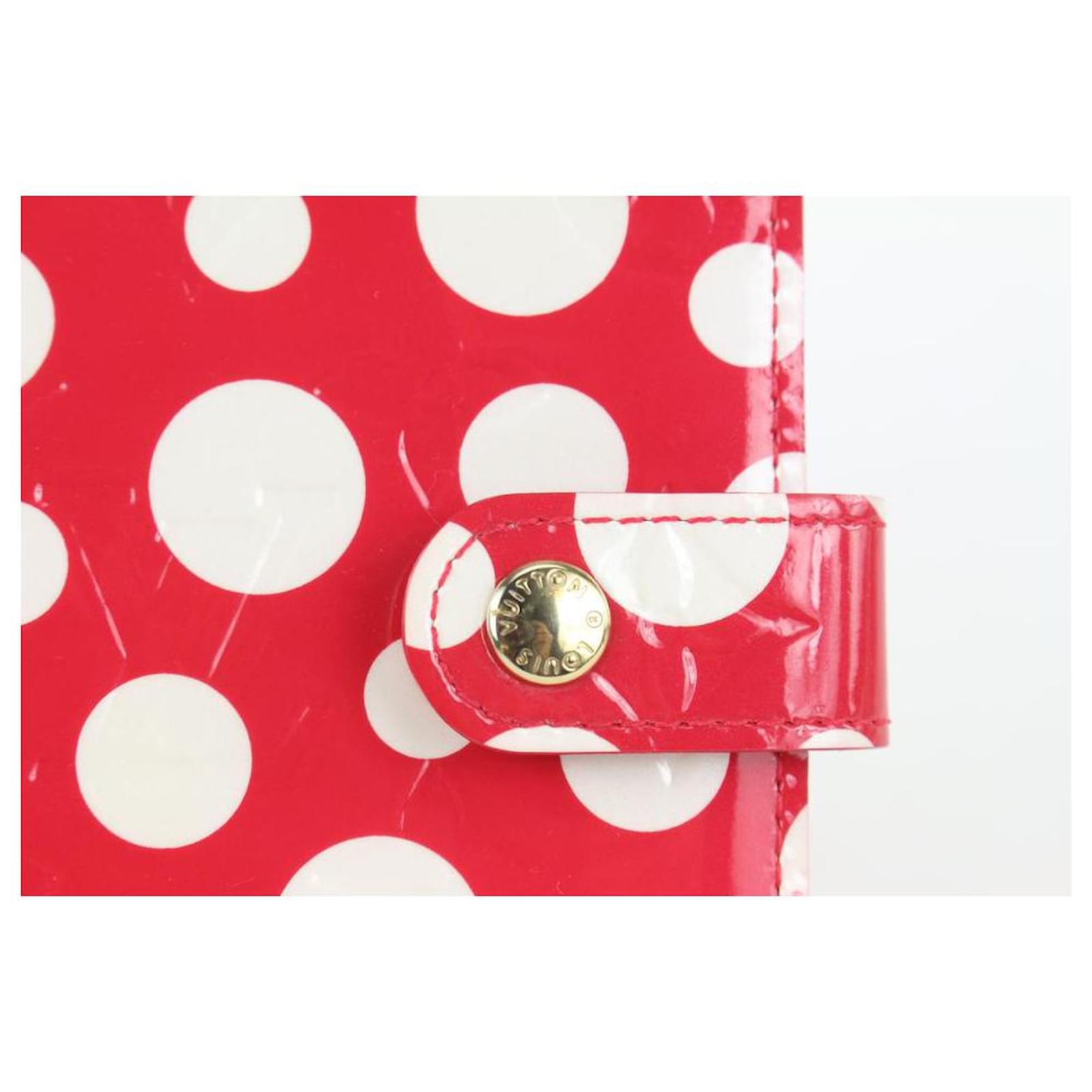 Louis Vuitton Red Kusama Vernis Infinity Dot Pumpkin Small Ring Agenda PM  Leather ref.350847 - Joli Closet