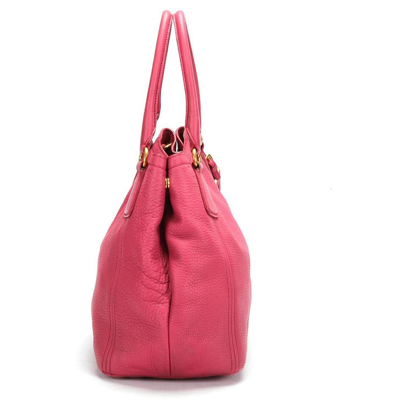 Prada 2Way Shoulder Bag 204 Pink Leather ref.351313 - Joli Closet