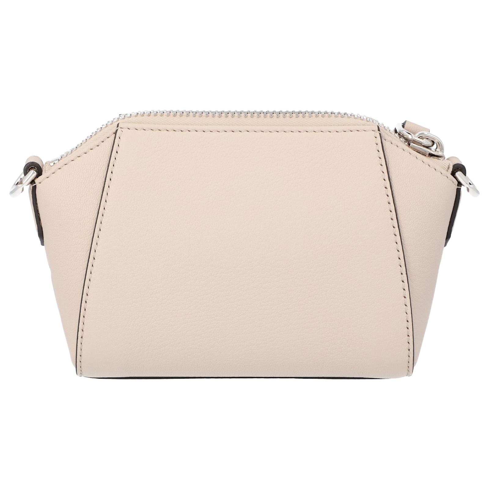 Givenchy Antigona nano Beige Leather ref.351328 Joli Closet