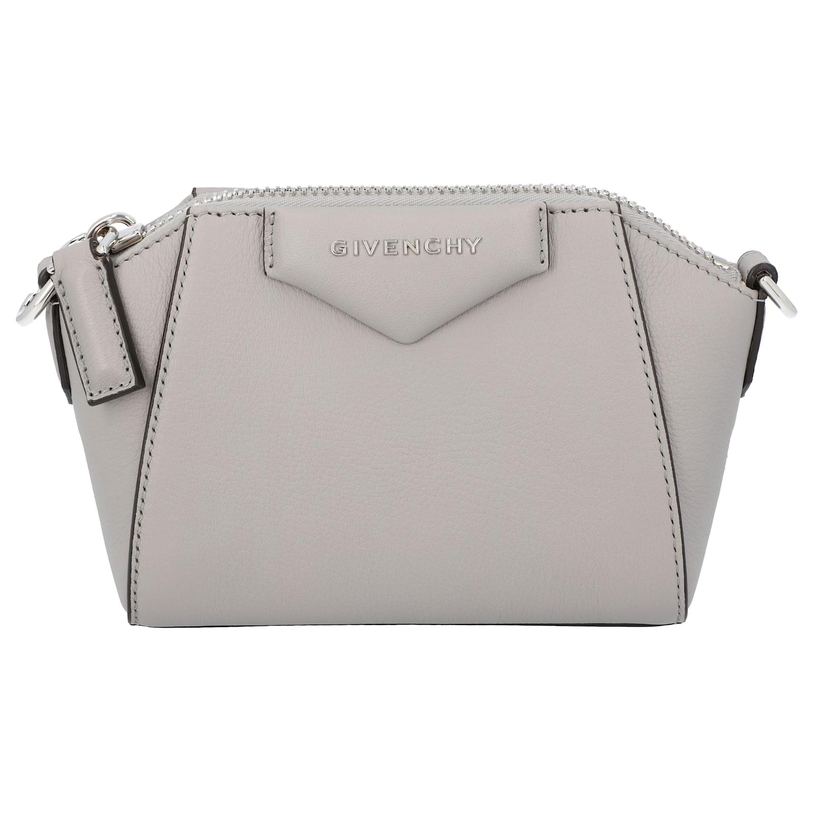 Givenchy Antigona nano Grey Leather ref.351334 Joli Closet