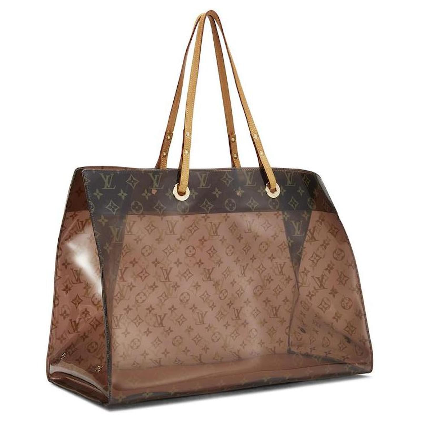Louis Vuitton Clear Monogram Ambre Cabas Cruise GM Tote Bag with Pouch  Leather ref.322552 - Joli Closet