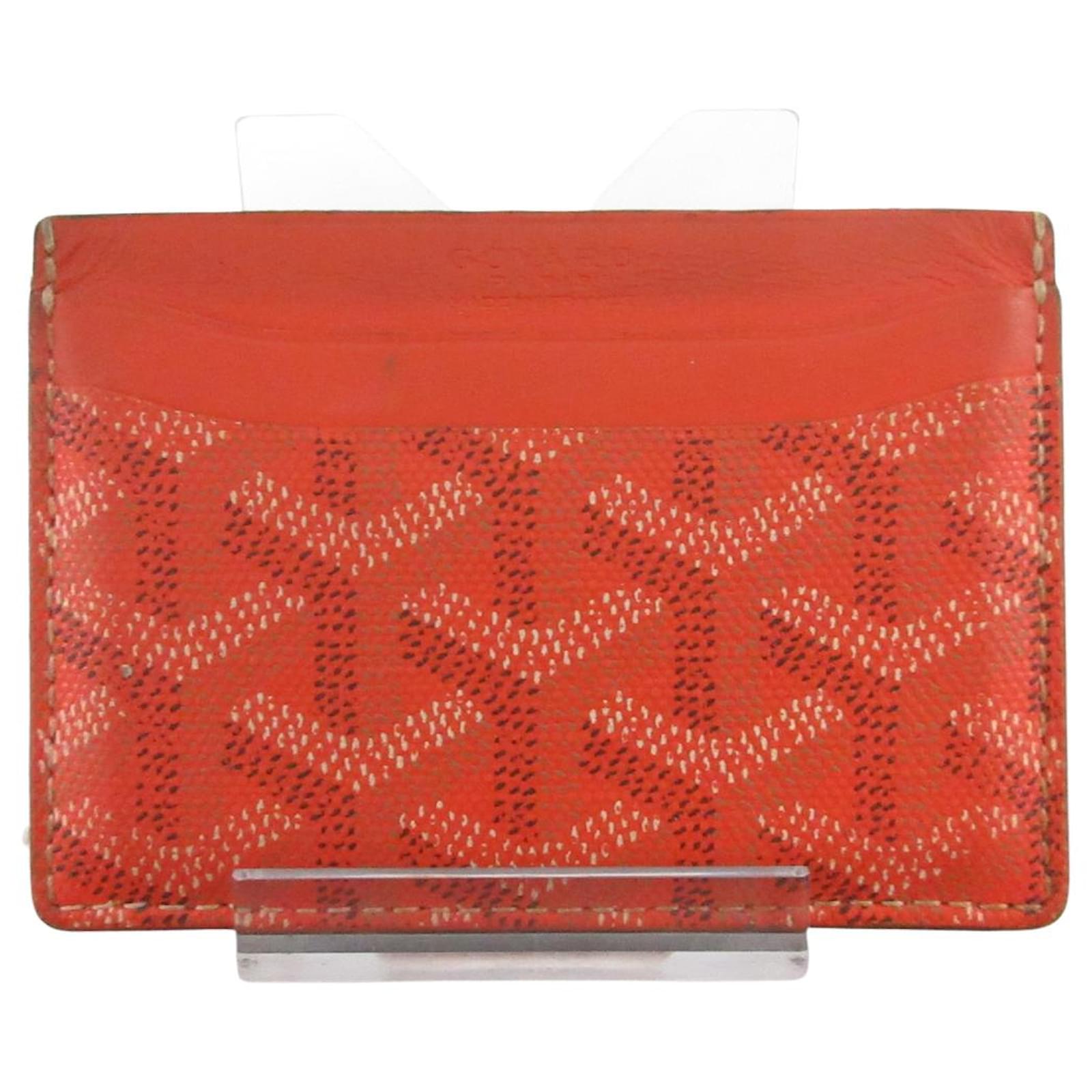 goyard wallet orange