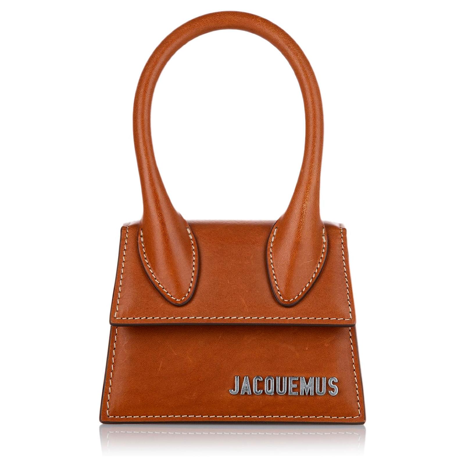 Jacquemus Brown Le Chiquito Mini Bag Leather Ponystyle calfskin ref