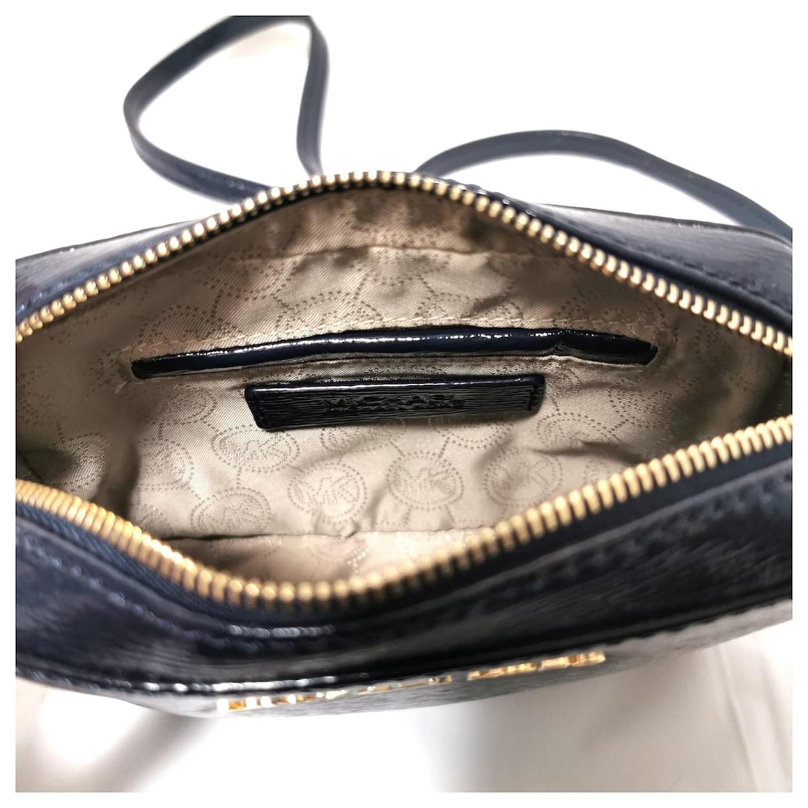 Michael Kors Shoulder bag Navy blue Patent leather ref.352248