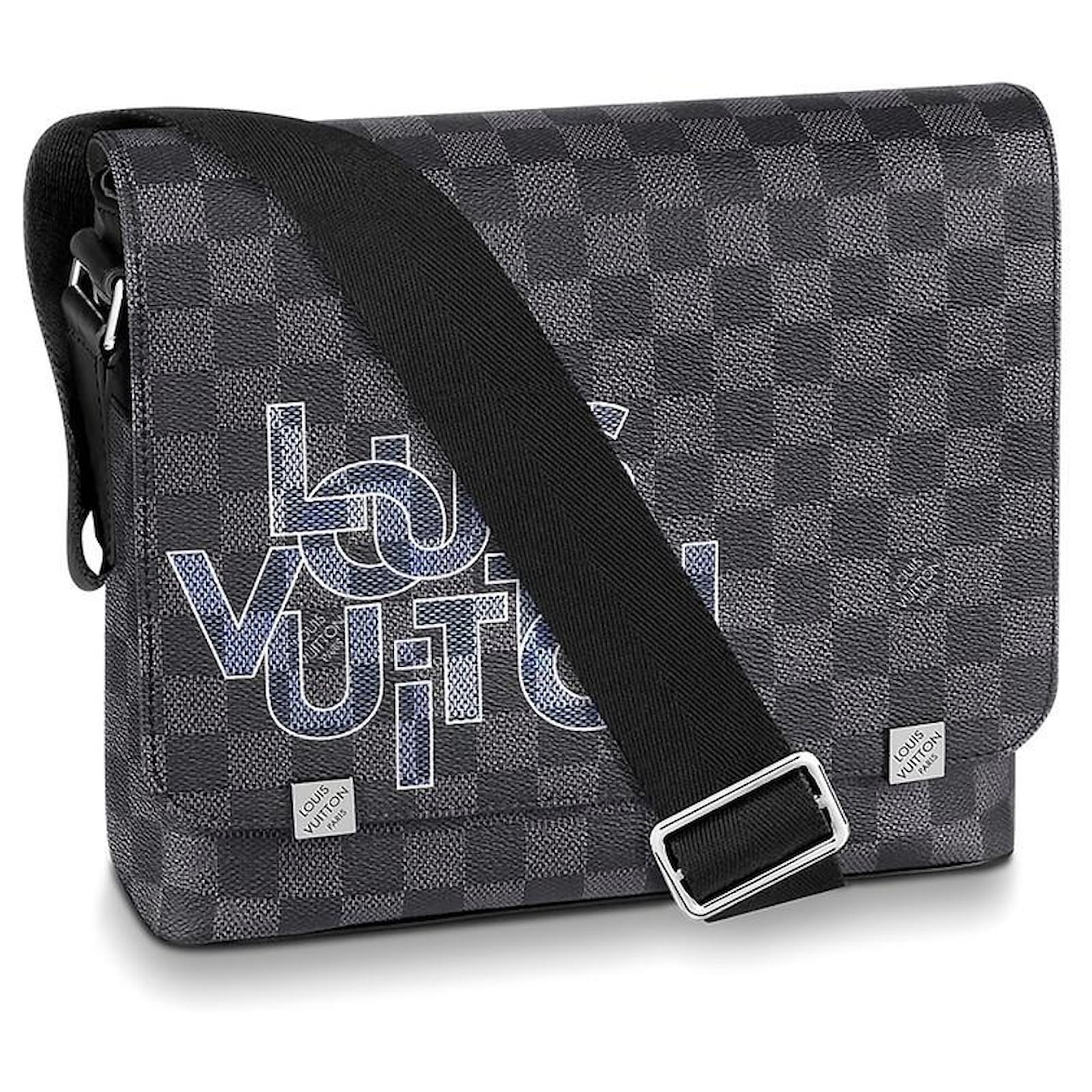 Louis Vuitton LV District PM new Grey Leather ref.352544 - Joli Closet