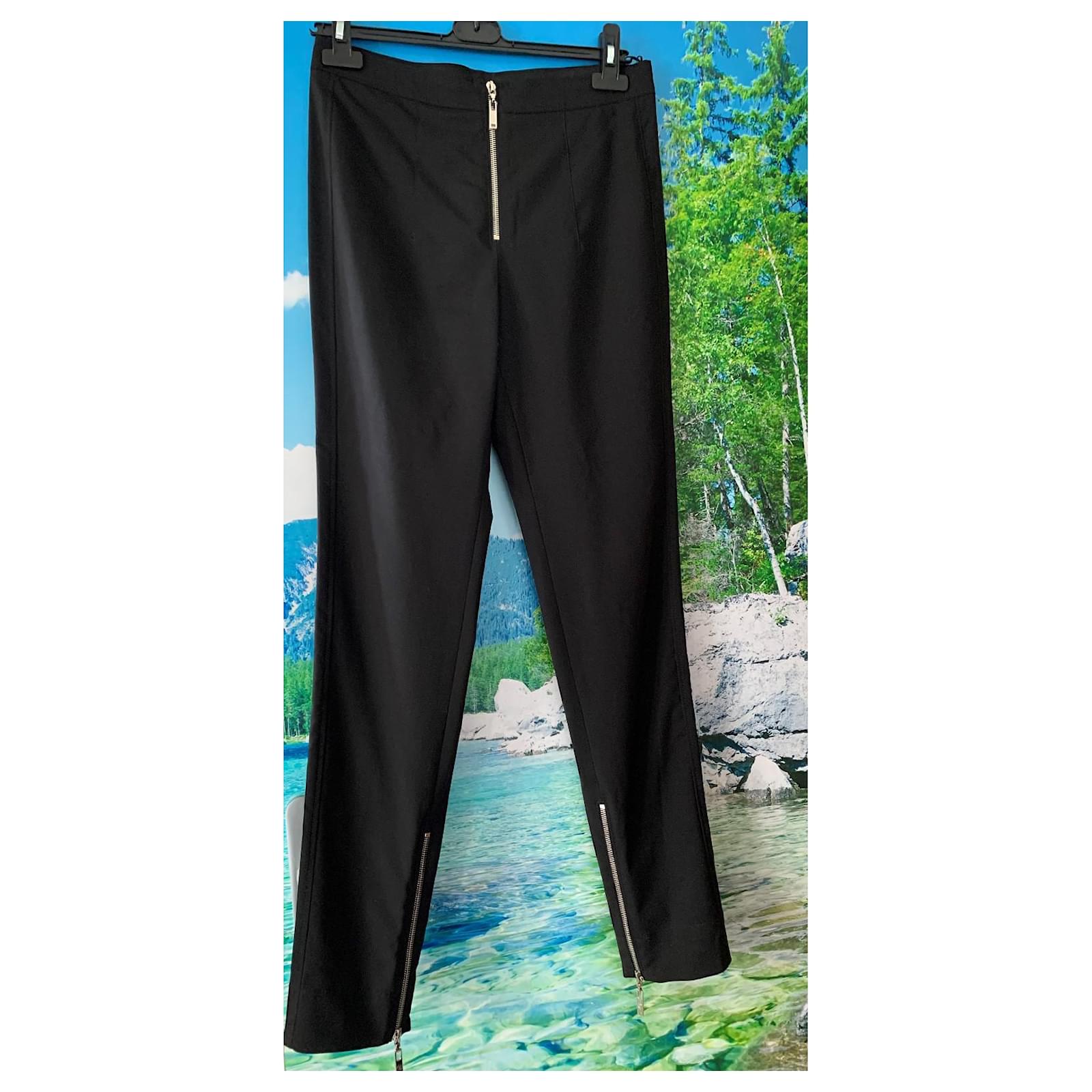 Louis Vuitton Pants, leggings Black Wool Elastane ref.353013 - Joli Closet