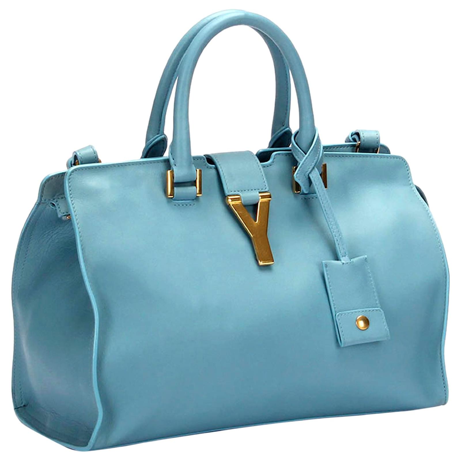 Saint Laurent Y Cabas Bag in Blue