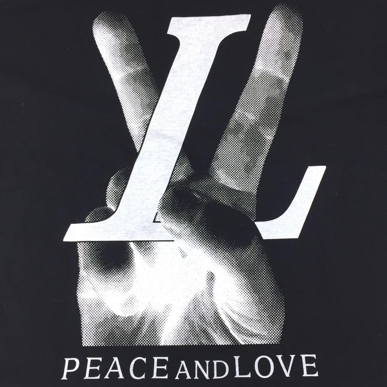 Louis Vuitton Black Peace and Love Men Tee Shirt XS ref.354413