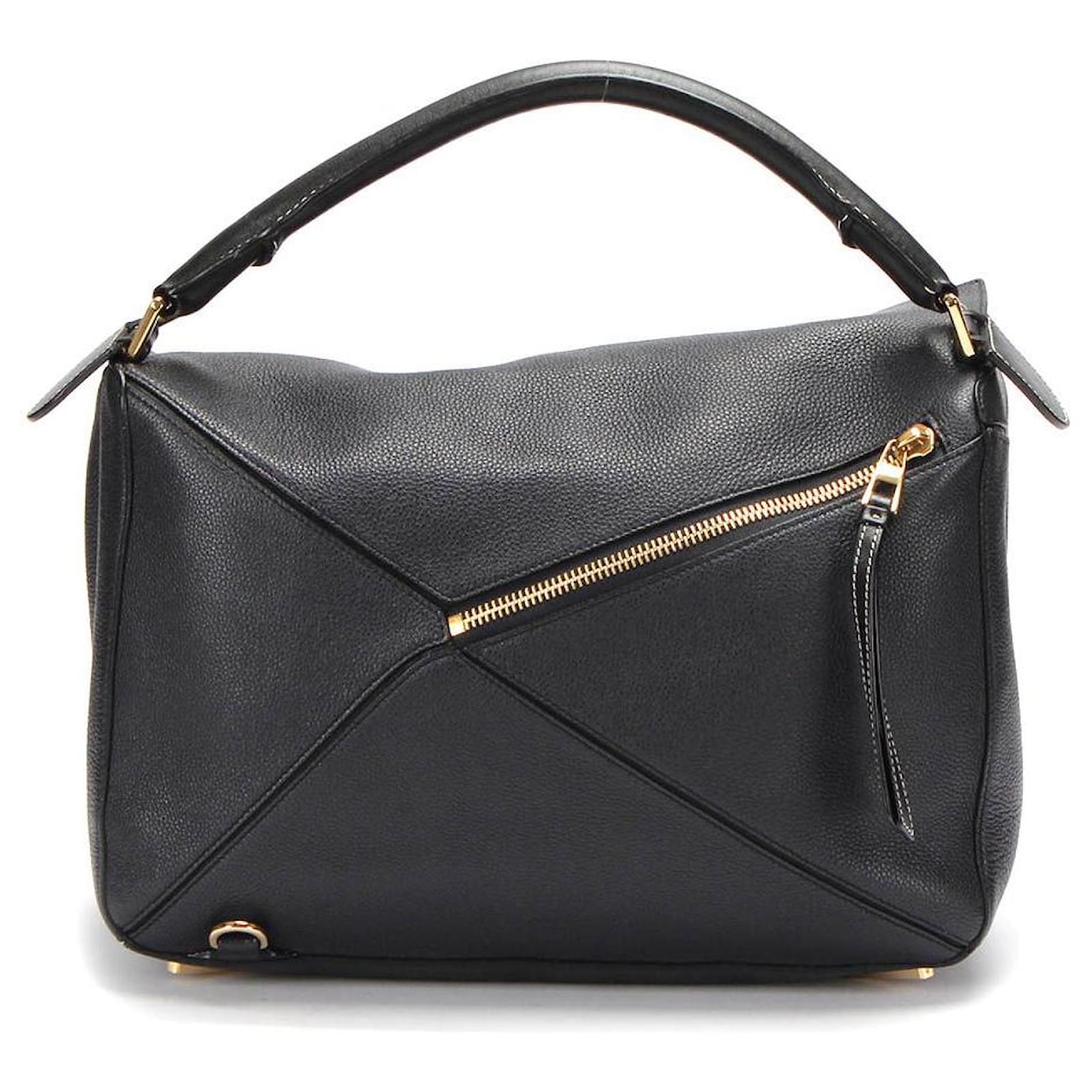 Loewe Puzzle-Tasche in Schwarz Leder Joli Closet