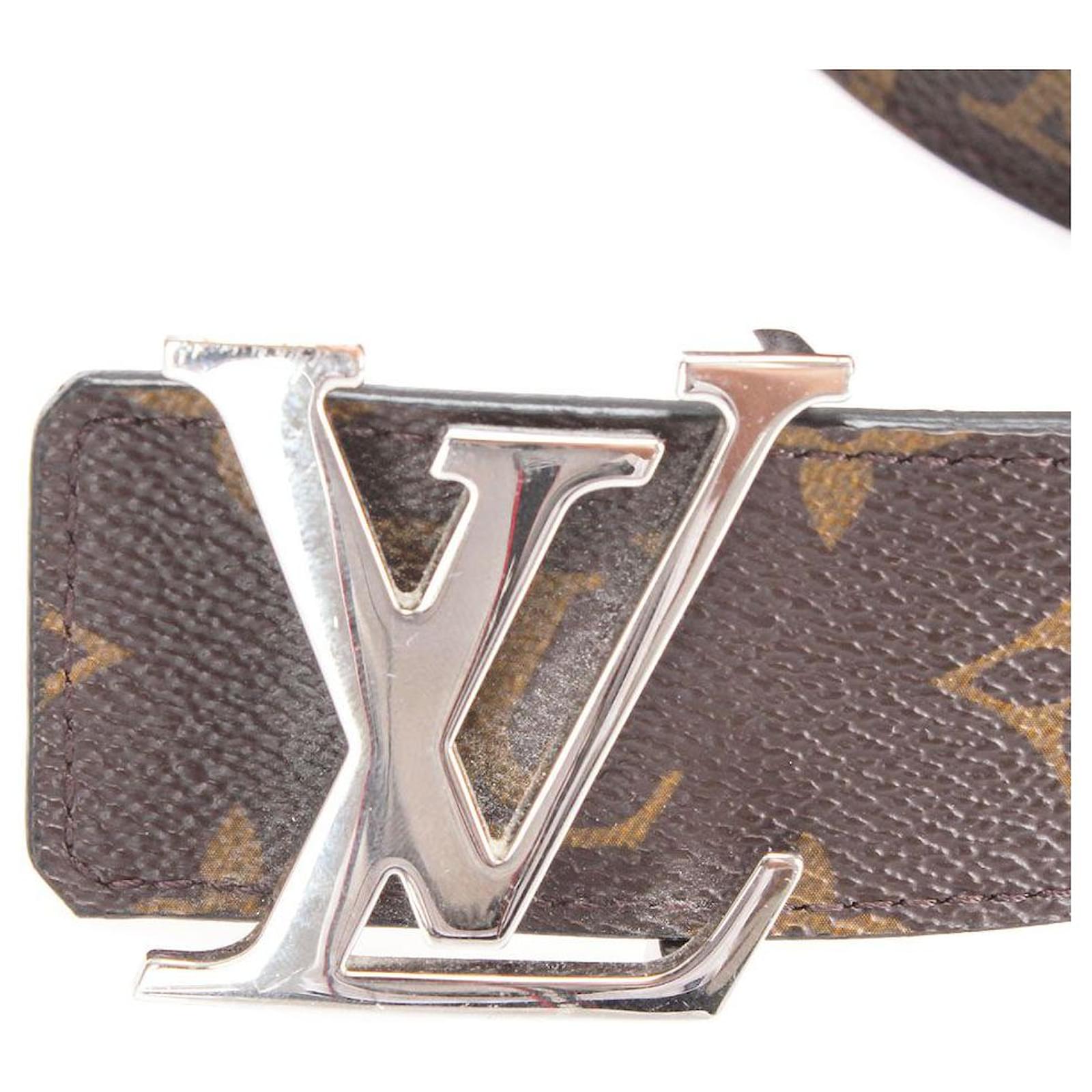 Louis Vuitton ceinture LV initial Brown Cloth ref.1001507 - Joli Closet