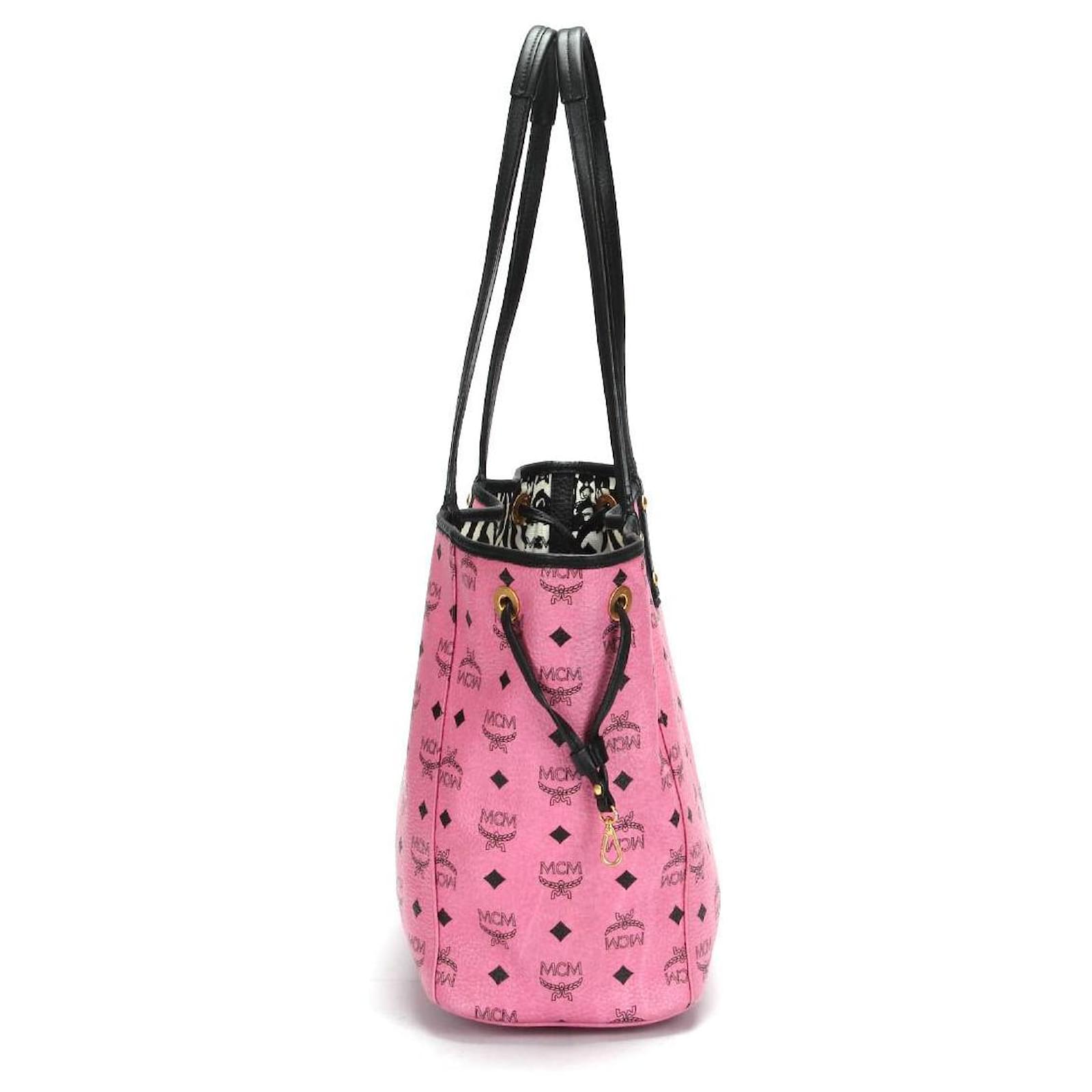 MCM Tote Bag Pouch in Pink Cloth ref.354681 - Joli Closet