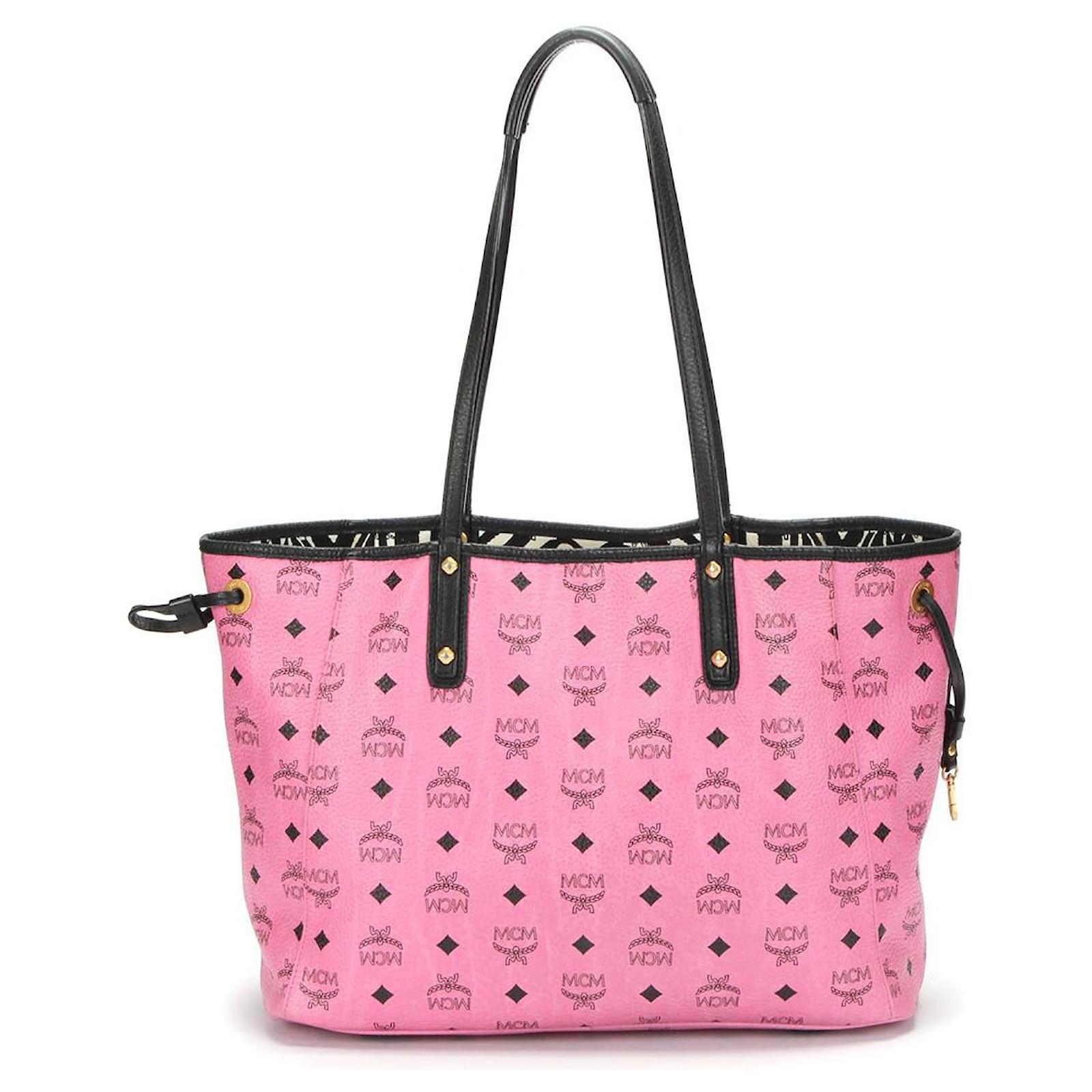 MCM Tote Bag Pouch in Pink Cloth ref.354681 - Joli Closet