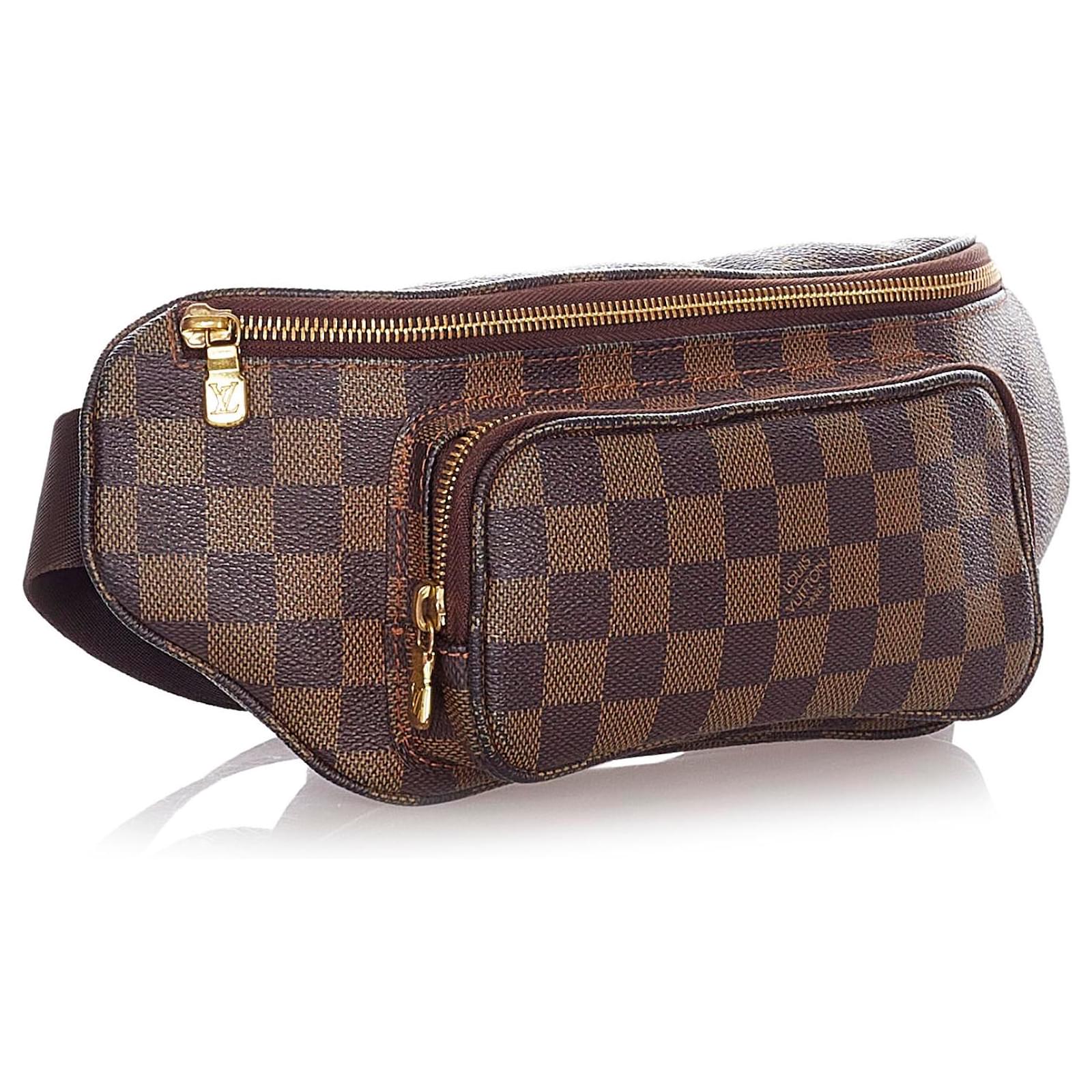 Louis Vuitton Brown Damier Ebene Melville Bum Bag Leather Cloth Pony-style  calfskin ref.354722 - Joli Closet