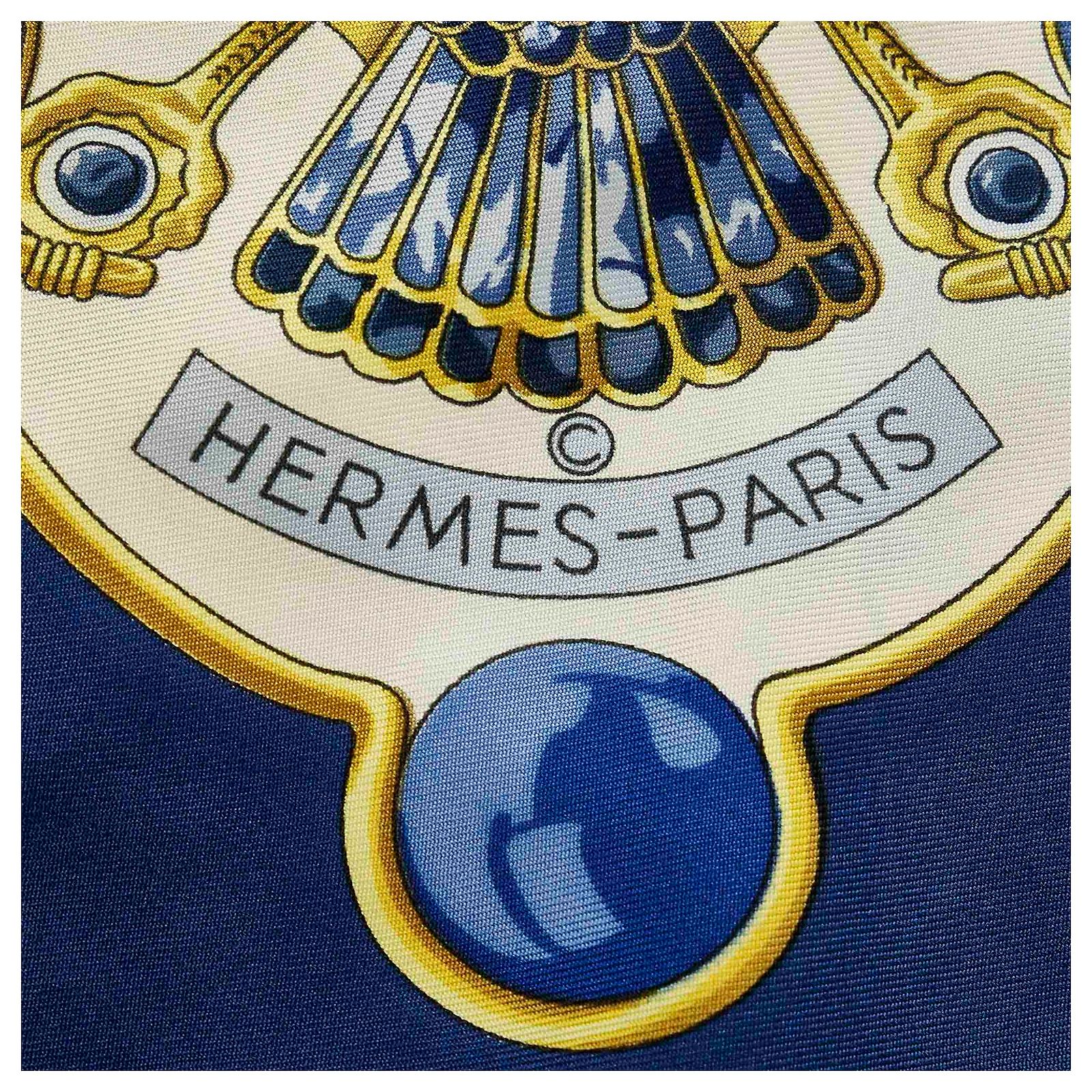 Foulard HERMÈS En Soie « Égypte » – Écharpe Multicouleur Occasion De Luxe