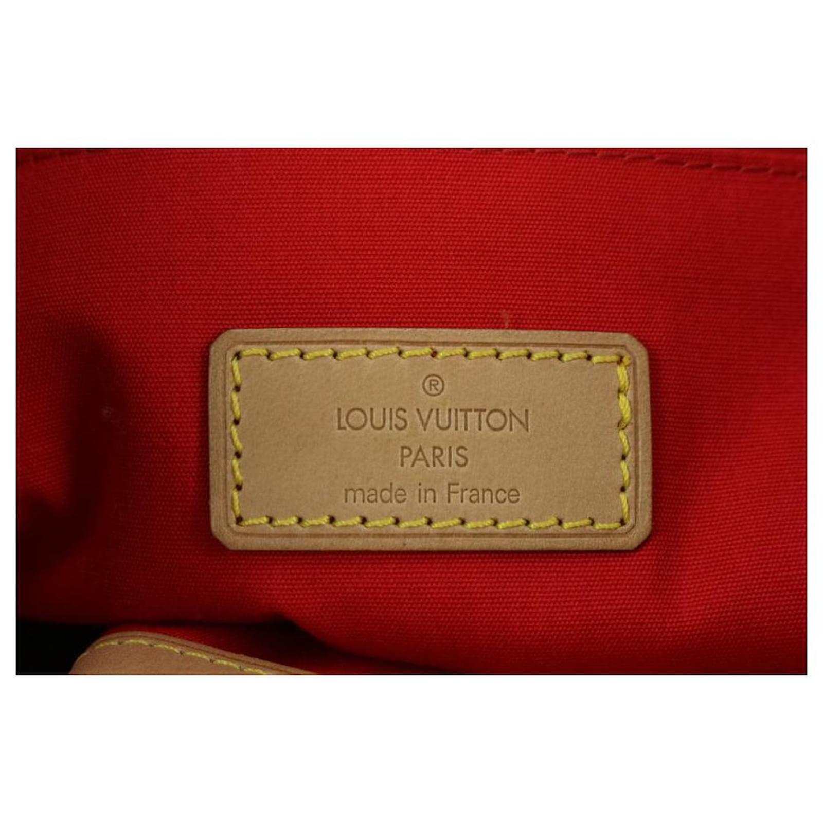 Louis Vuitton Ultra Rare Red Monogram Vernis Morton Drawstring Hobo Backpack  8610177
