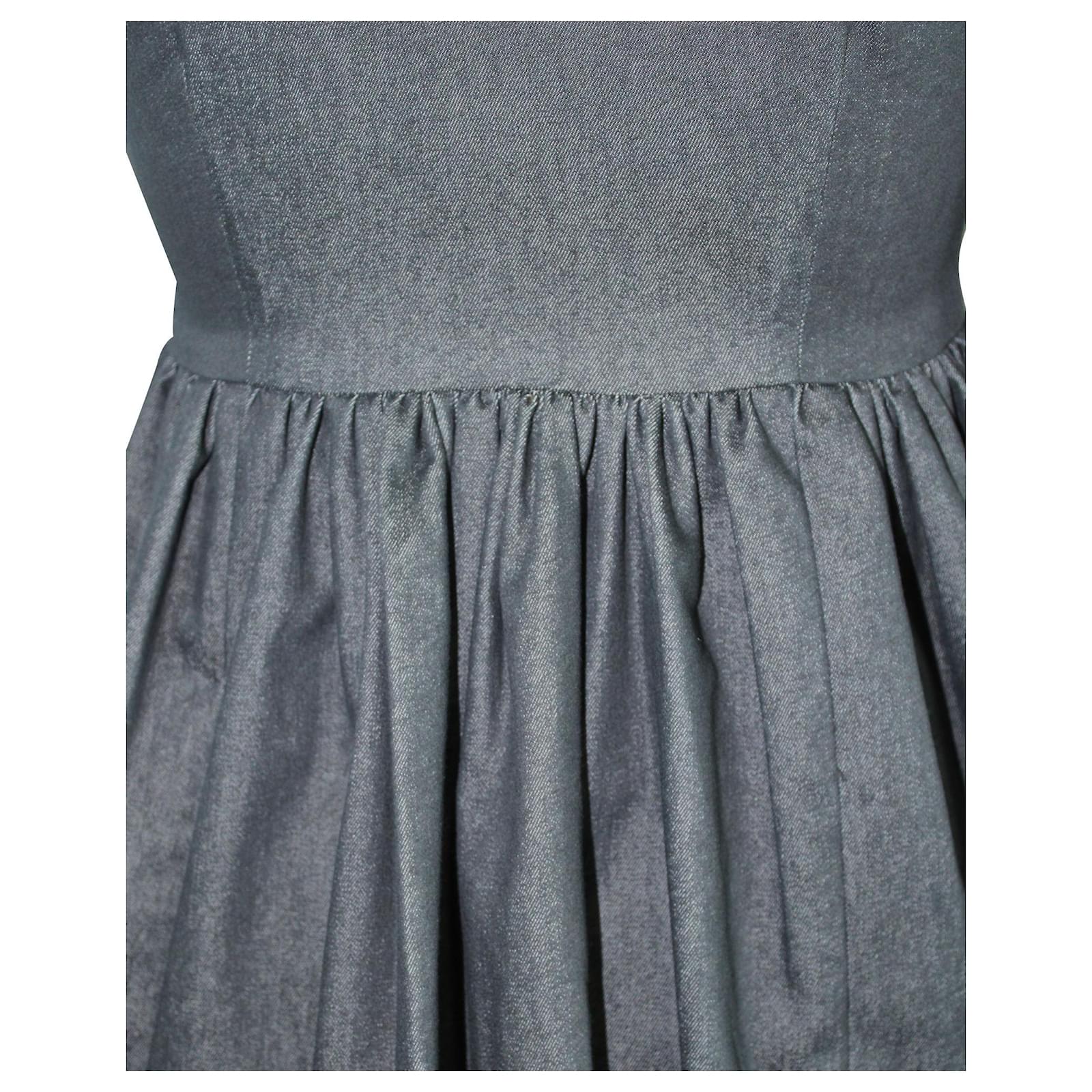 wash lab denim dress Women's Piece Dyed Denim Dress with Frayed Hem – Wash Lab – washlabshop main image 0