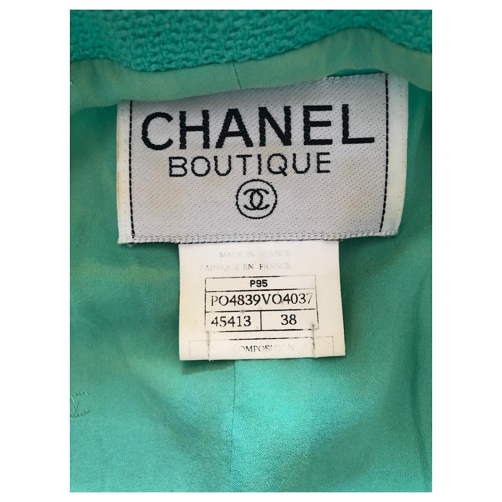 CHANEL Pre-Owned 1995 Bouclé single-breasted Cropped Jacket