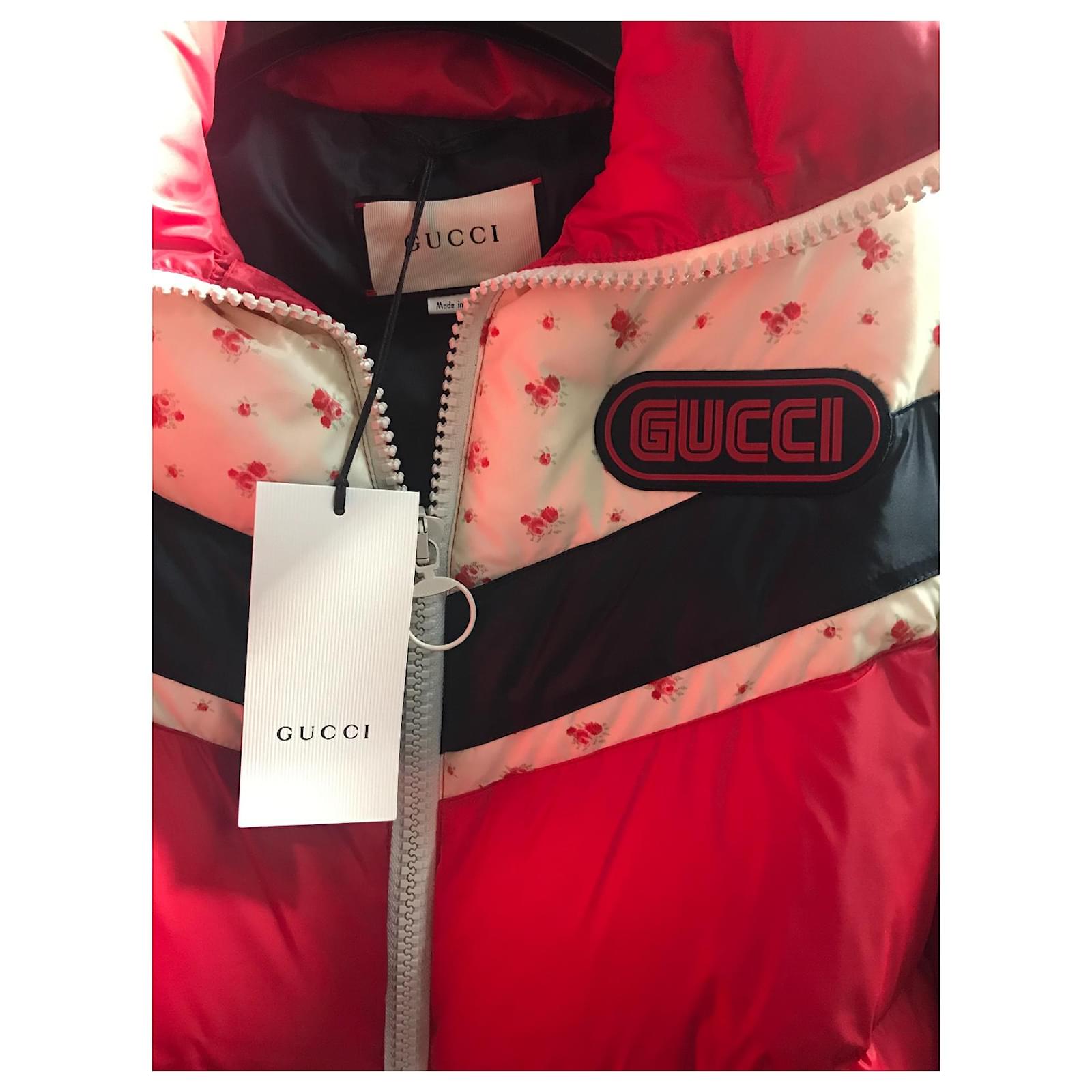 Gucci flower down jacket Red ref.357428 - Joli Closet