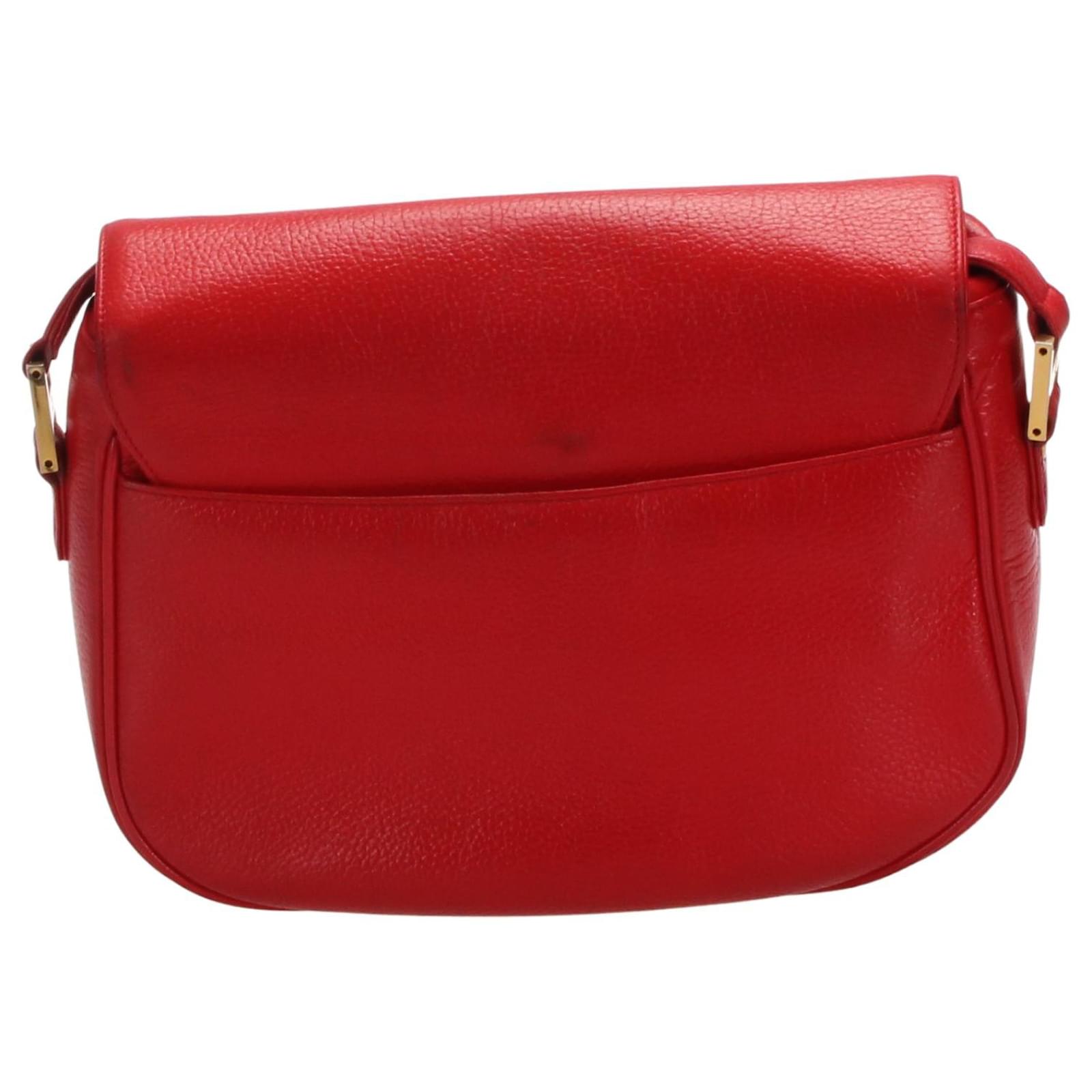 Sac à bandoulière MCM Cuir Rouge Joli Closet