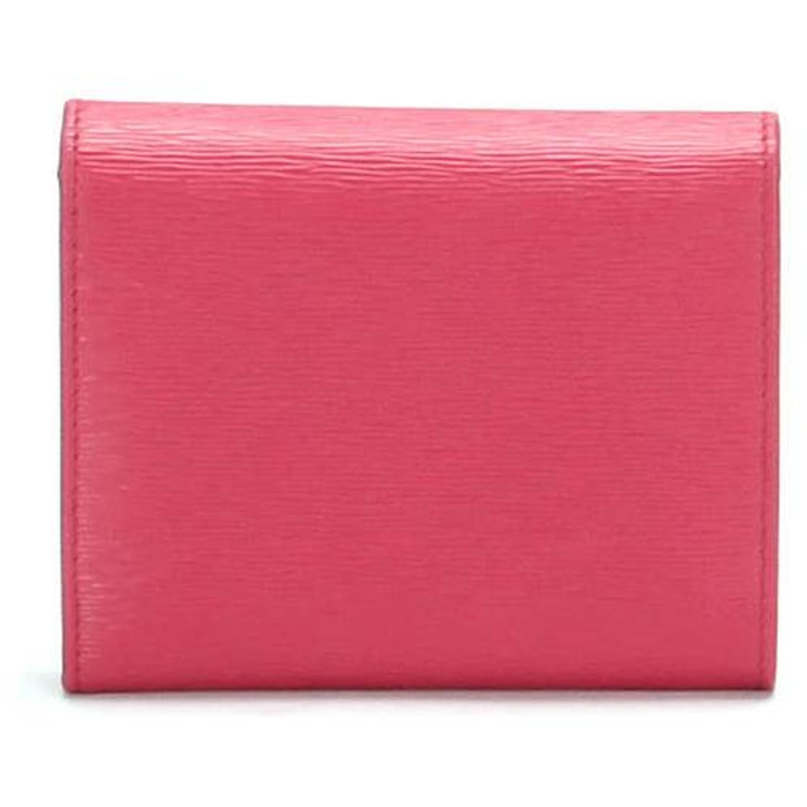 PRADA wallet Red Ponystyle calfskin ref.357587 Joli Closet