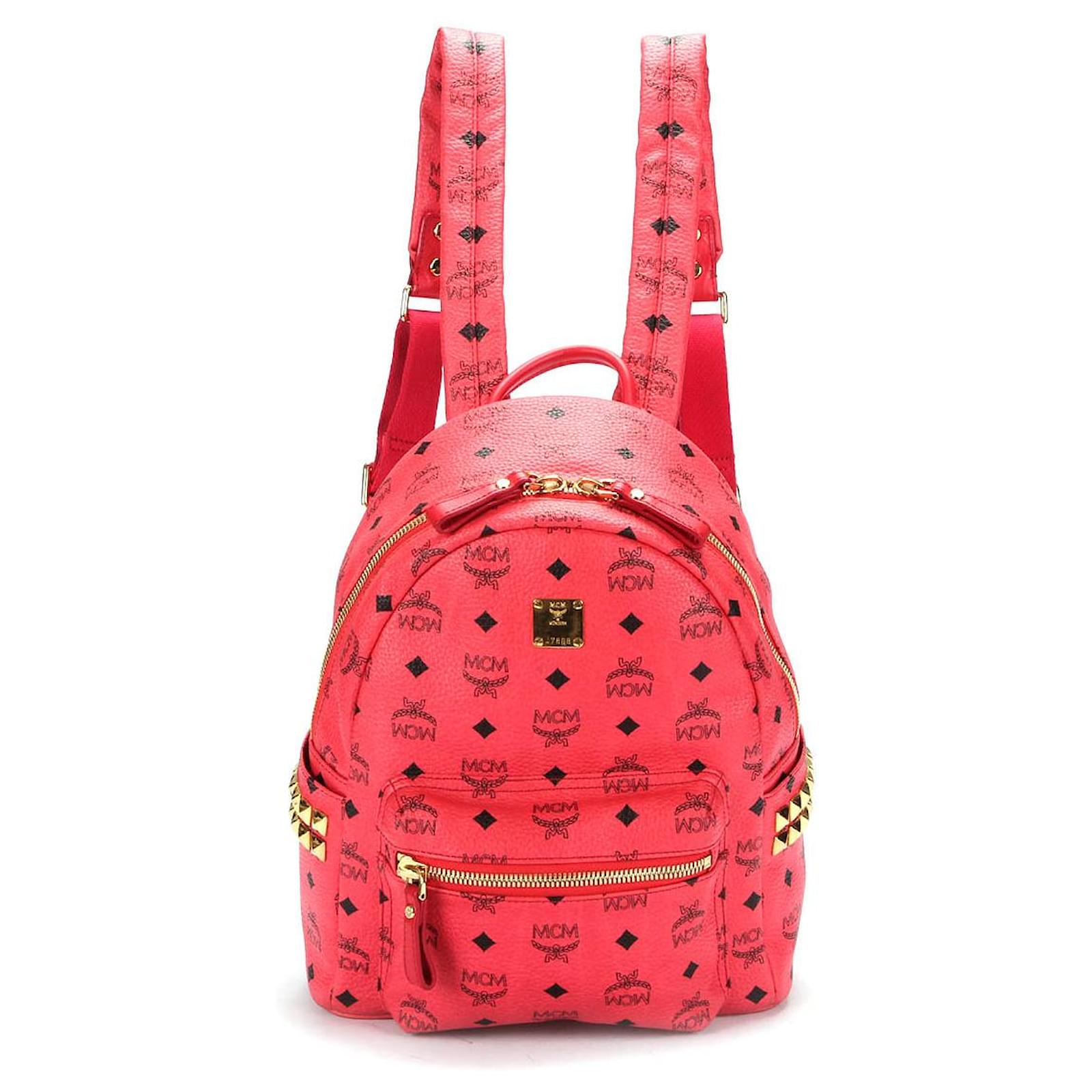 MCM Backpack Pink Cloth ref.358400 Joli Closet