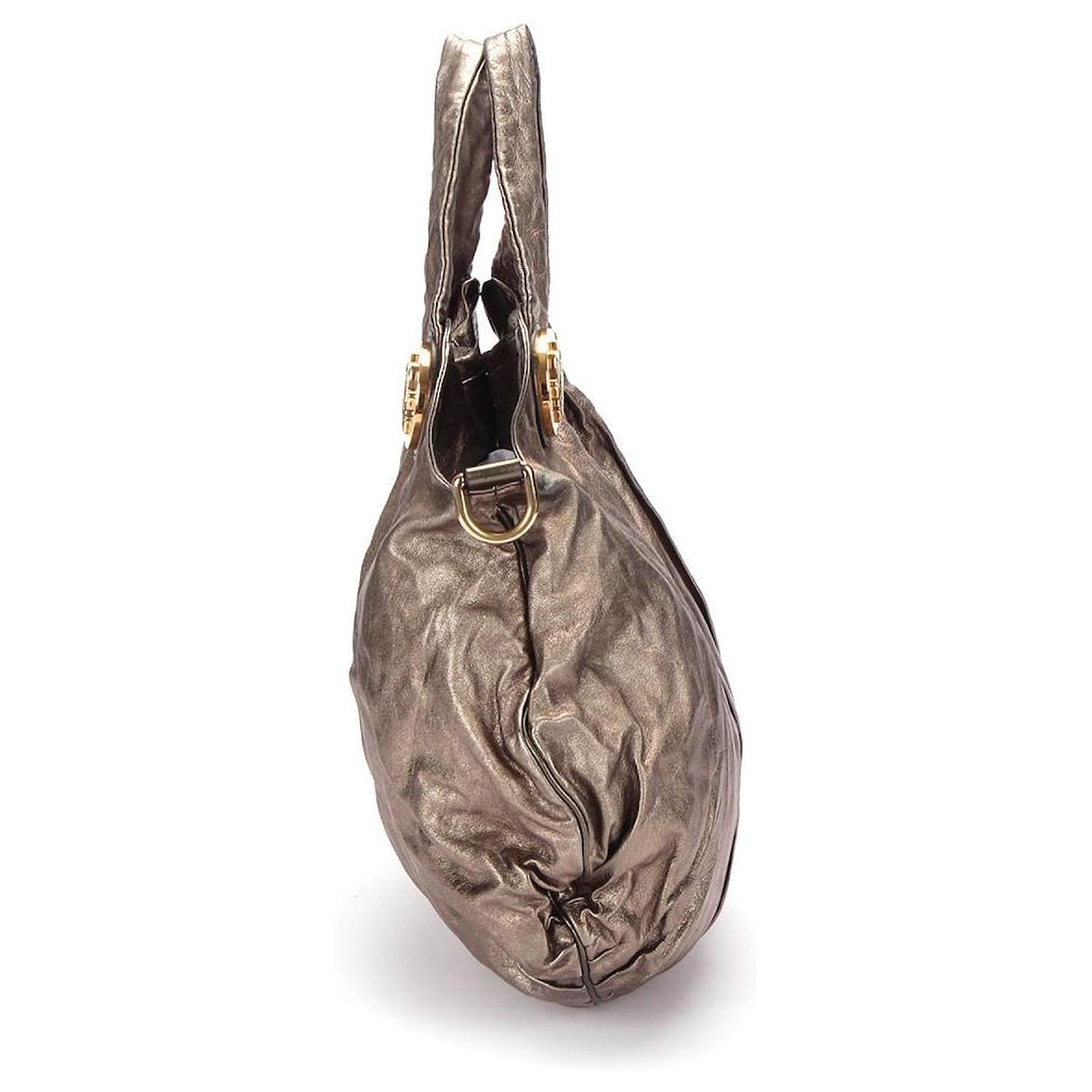 Gucci Hysteria 2Way Shoulder Bag 197016 In gold Golden Metallic Leather  ref.358666 - Joli Closet