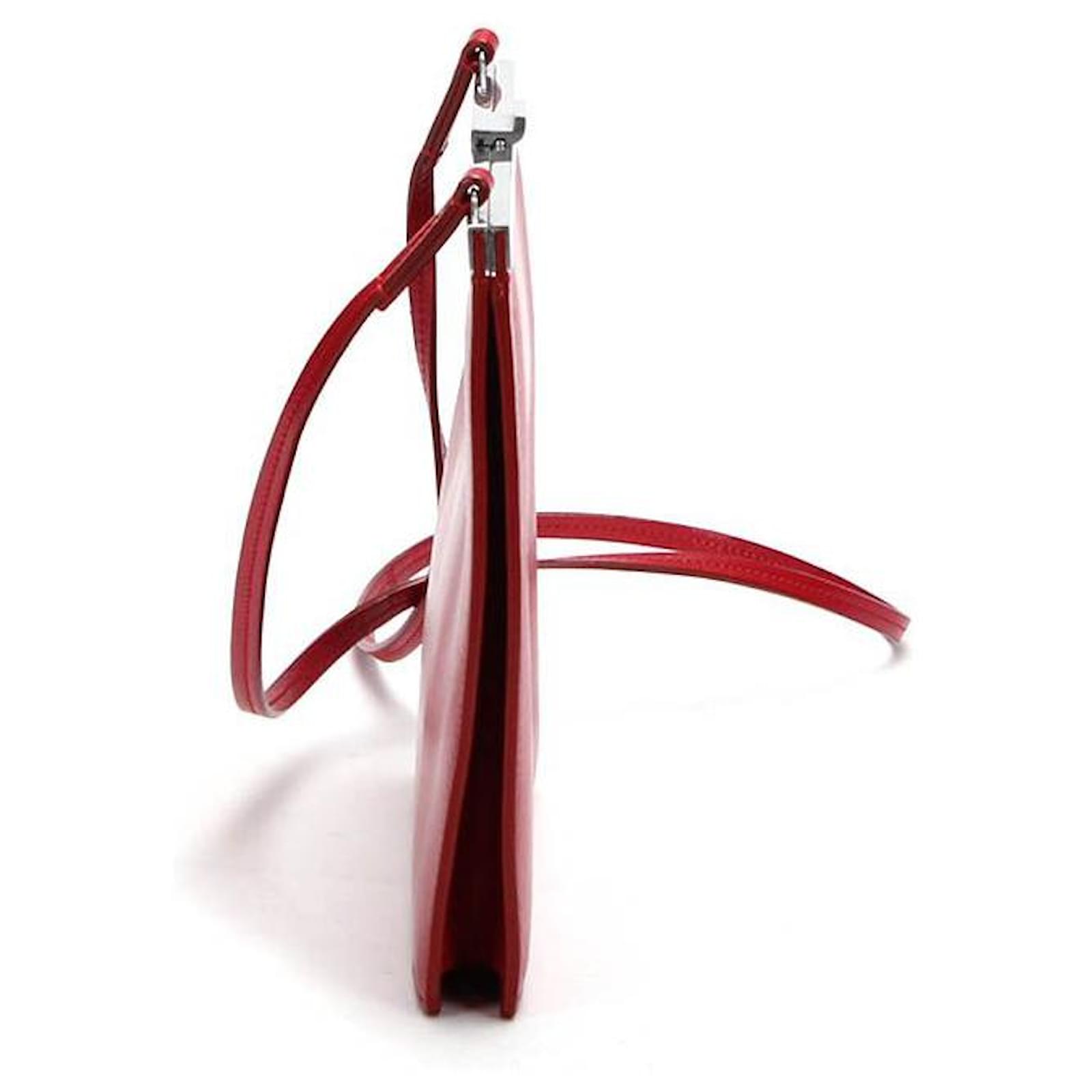 C line Shoulder Bag Red Leather Ref 358838 Joli Closet c-line-shoulder-bag-red-leather-ref-358838-joli-closet