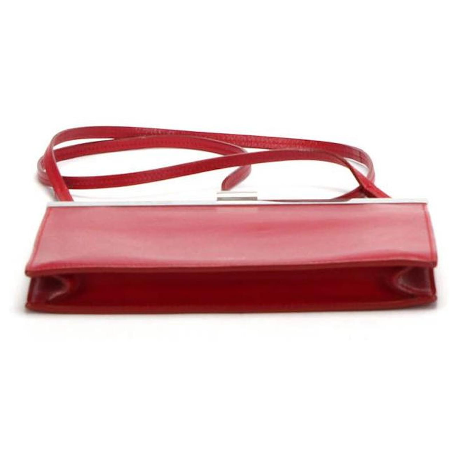 c-line-shoulder-bag-red-leather-ref-358838-joli-closet
