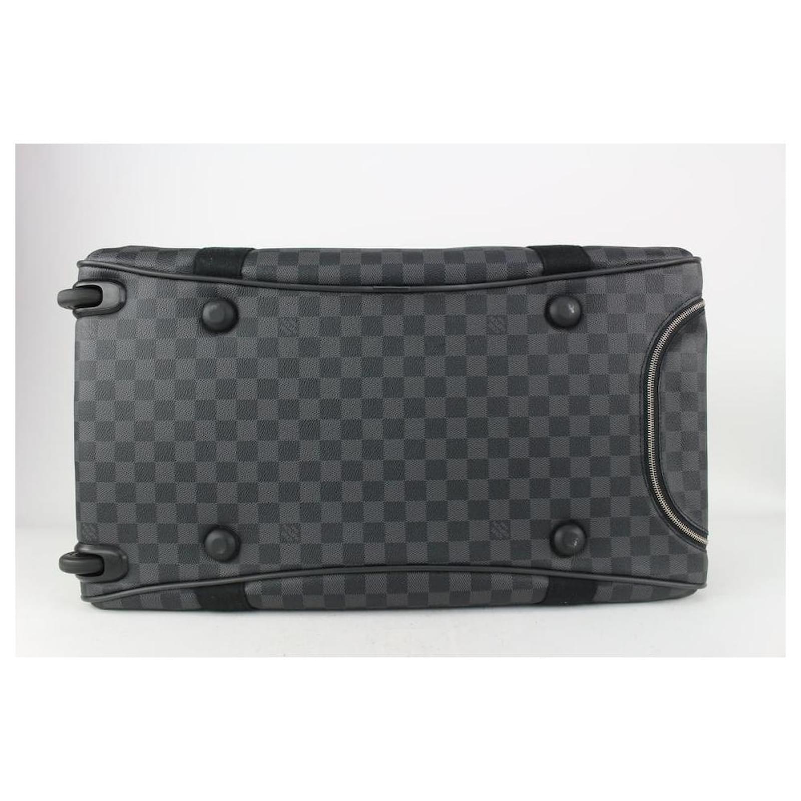 LOUIS VUITTON Neo Eole 55 Damier Graphite Rolling Duffle Bag Black