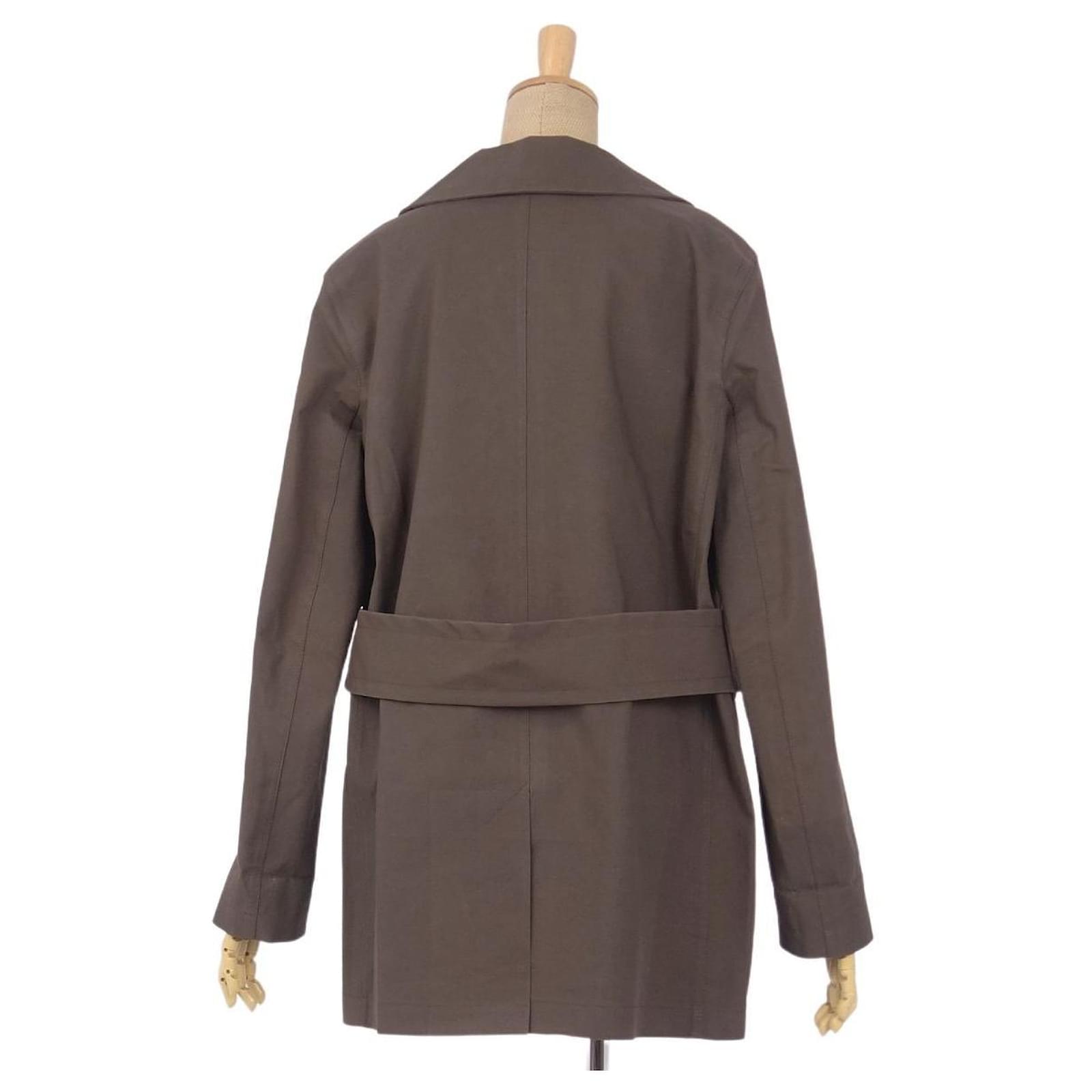 Used] Louis Vuitton LOUIS VUITTON MACKINTOSH Back Monogram Rubberized lined  Breasted Coat Women's Outer Brown Cotton ref.359634 - Joli Closet