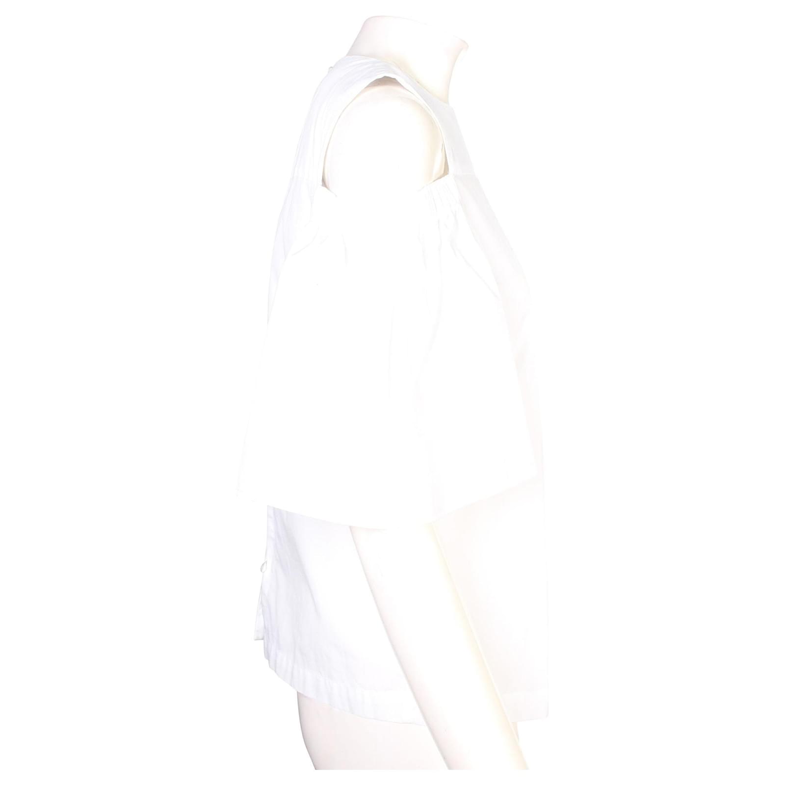 Iris \u0026 Ink Cold Shoulder Top White 
