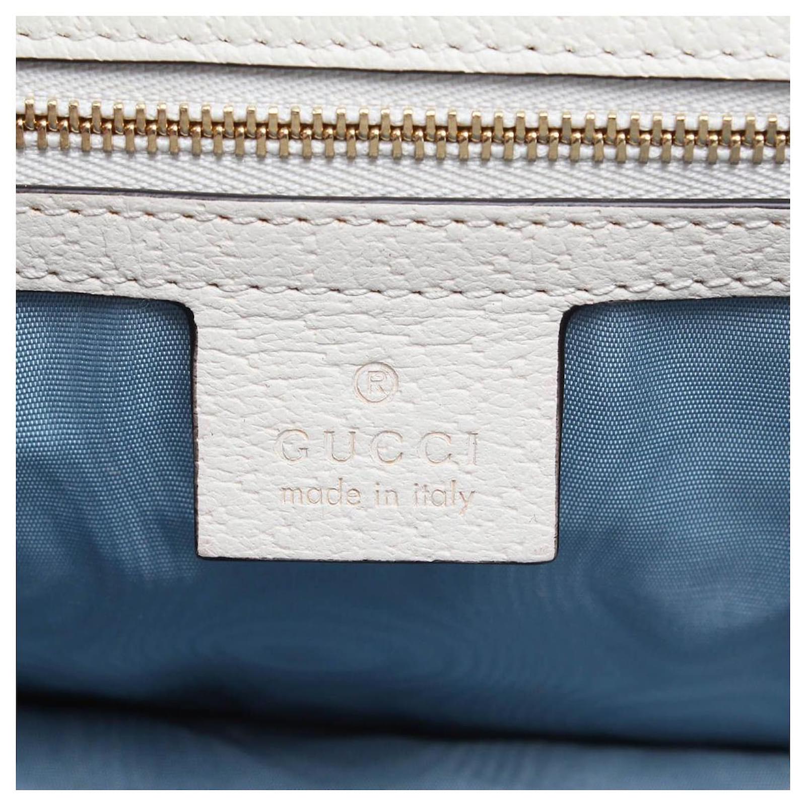 Gucci White Leather Bee and Stars Small Sylvie Web Bag ref.941207 - Joli  Closet
