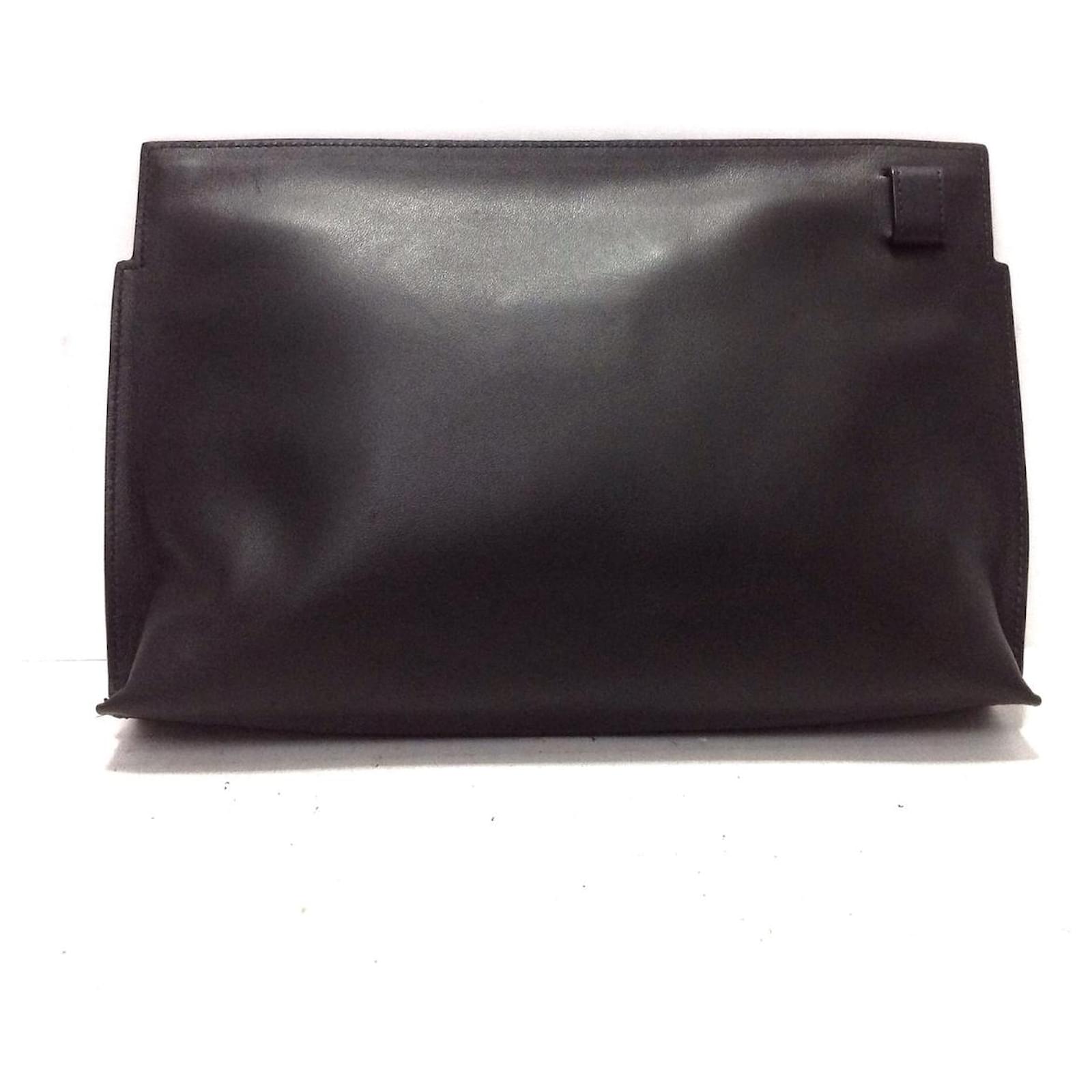 Loewe Clutch bag Black Leather ref.362057 - Joli Closet
