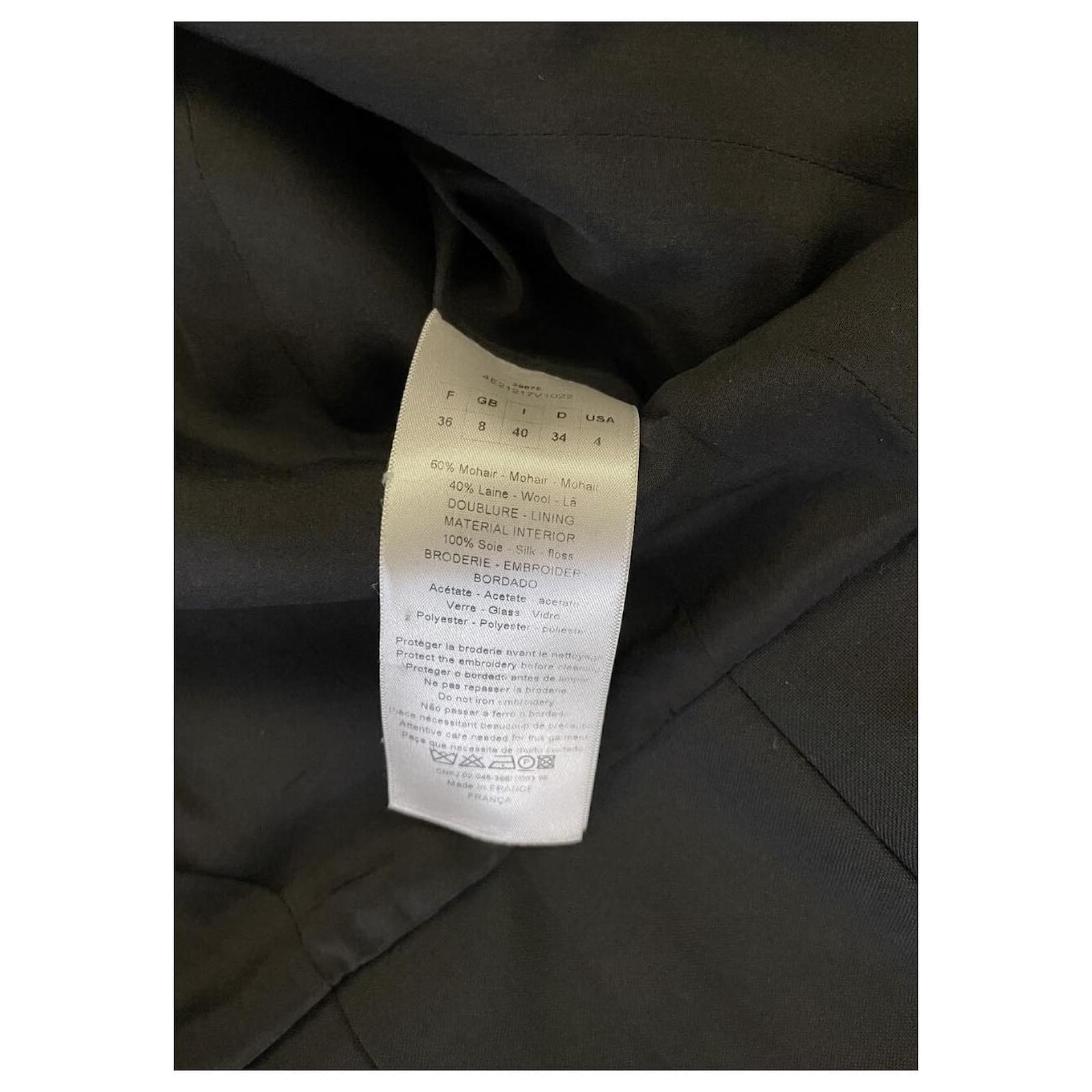 Christian Dior Dior PATCH Jacket Black Wool ref.362130 - Joli Closet
