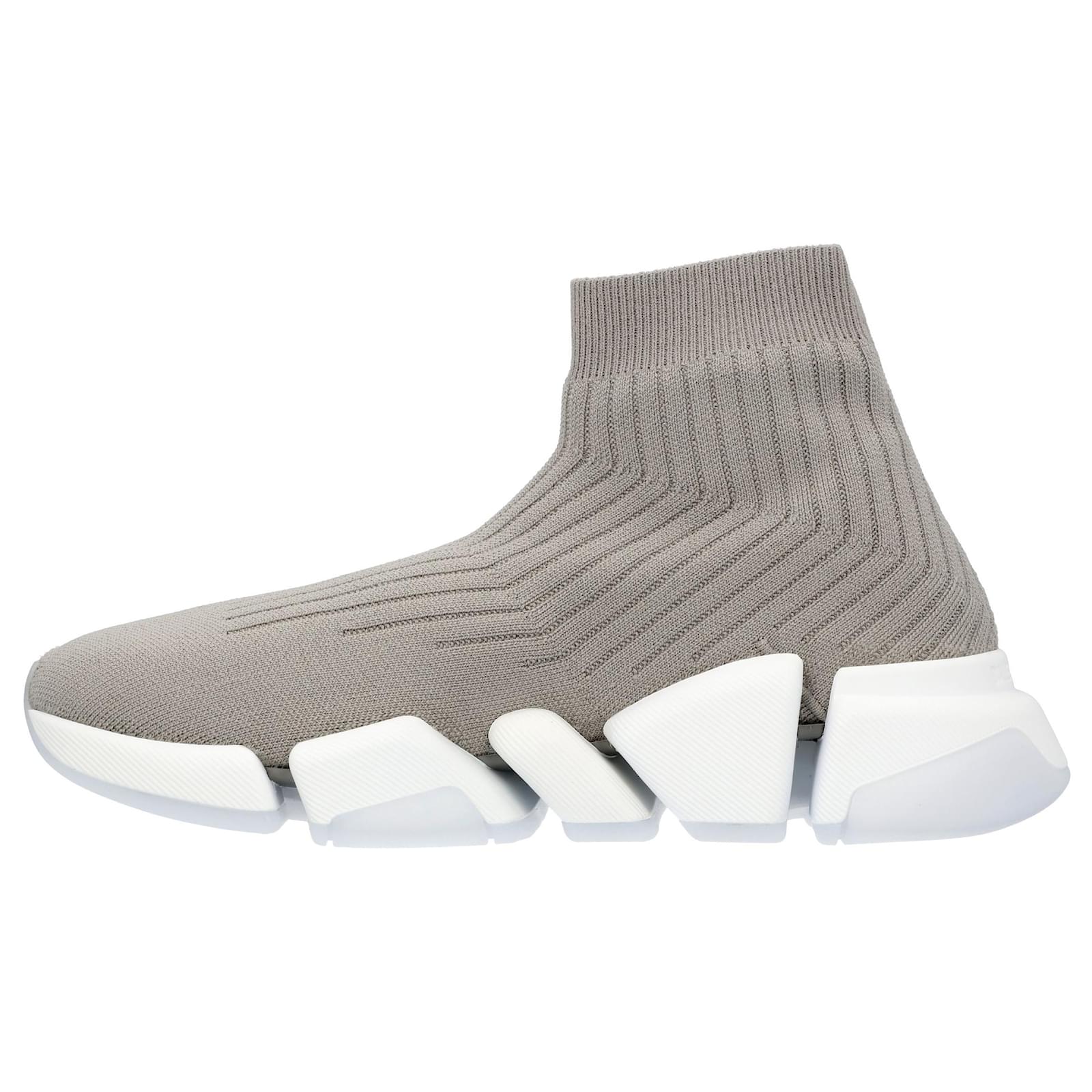 Women's Balenciaga Speed 2.0 Sneaker in Grey With White Sole Polyester ...