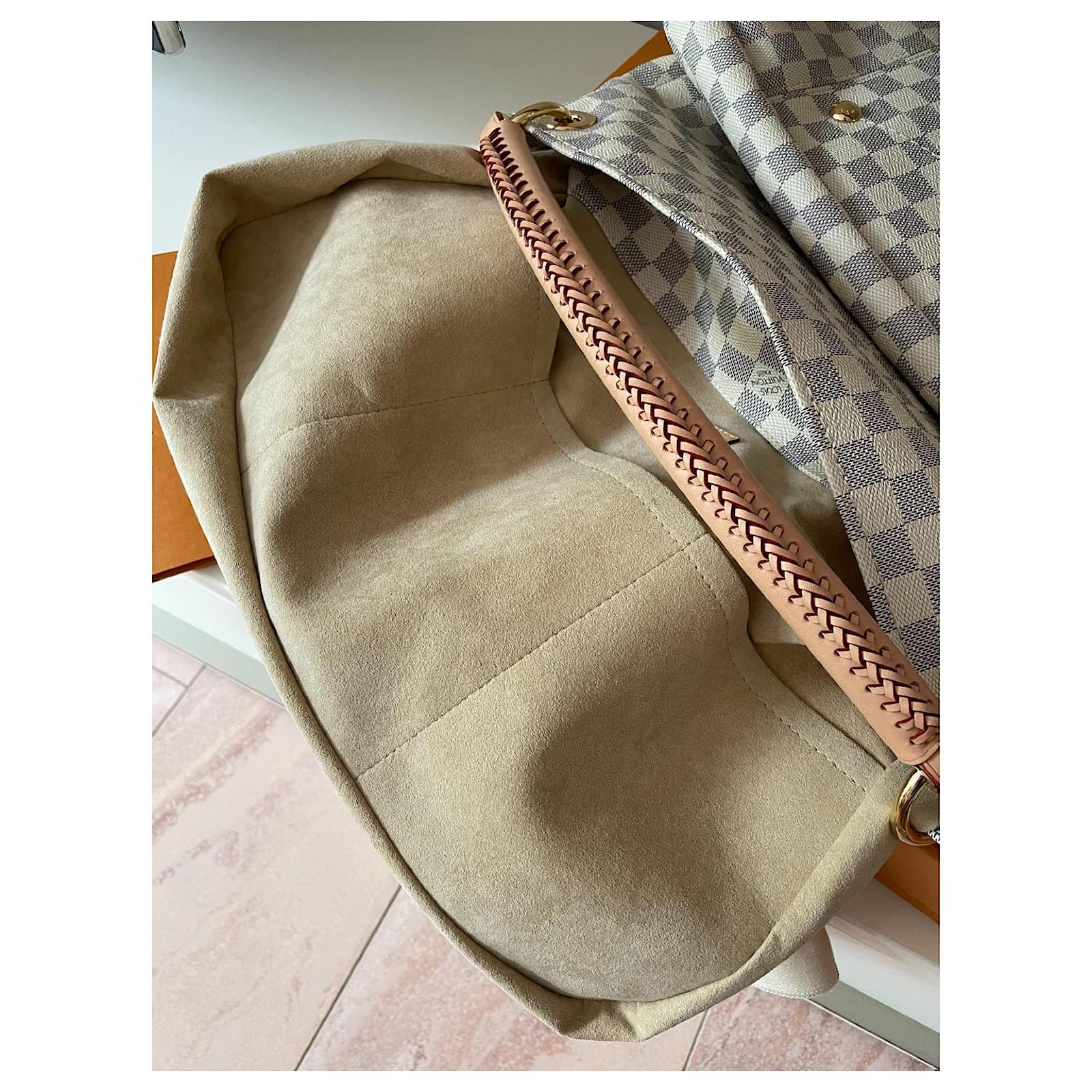 Louis Vuitton Artsy MM Damier Azur Beige ref.363057 - Joli Closet